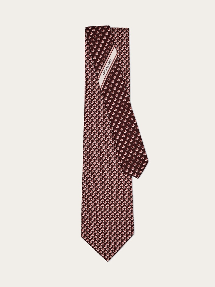 Snail print silk tie Gallery image 3