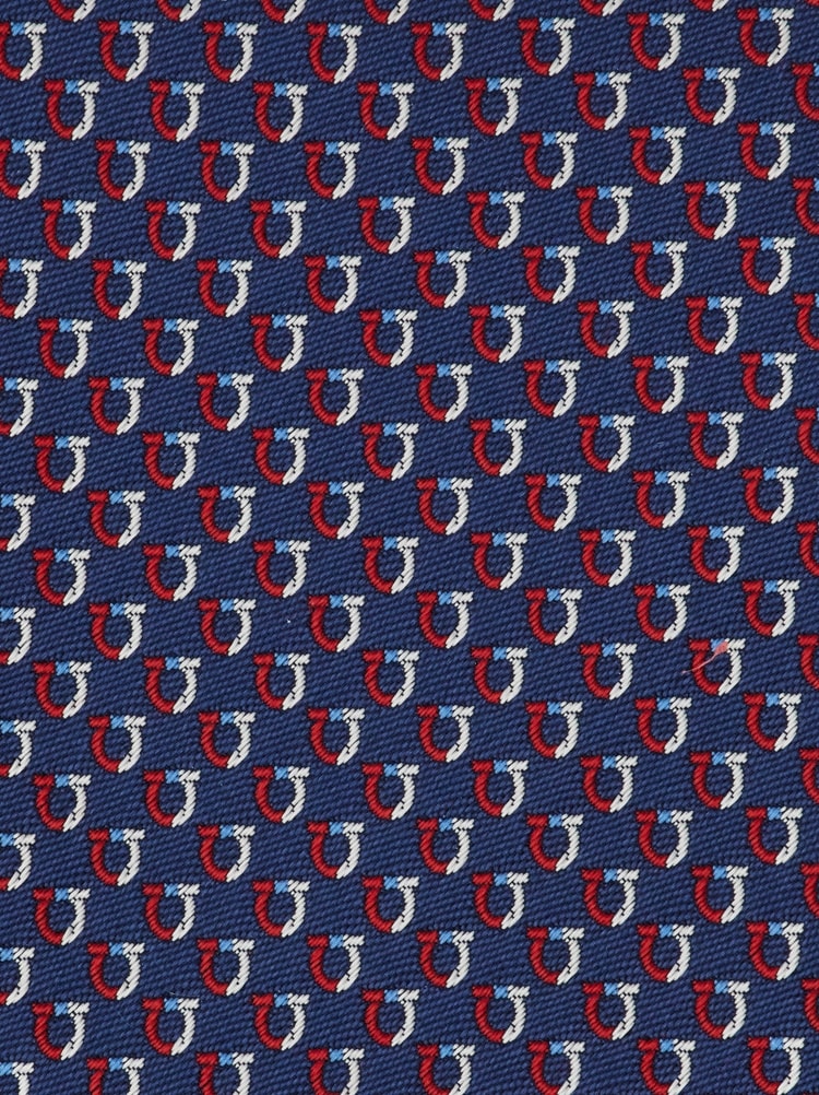 Bicolor Gancini jacquard tie Gallery image 2