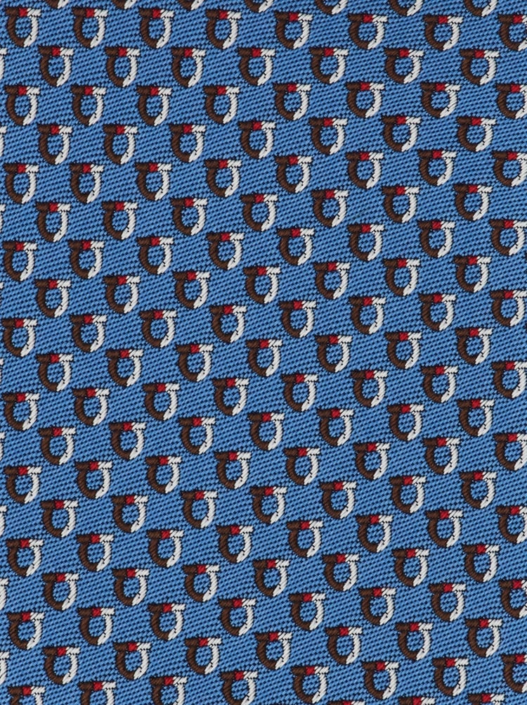 Cravatta jacquard Gancini bicolor Gallery image 2