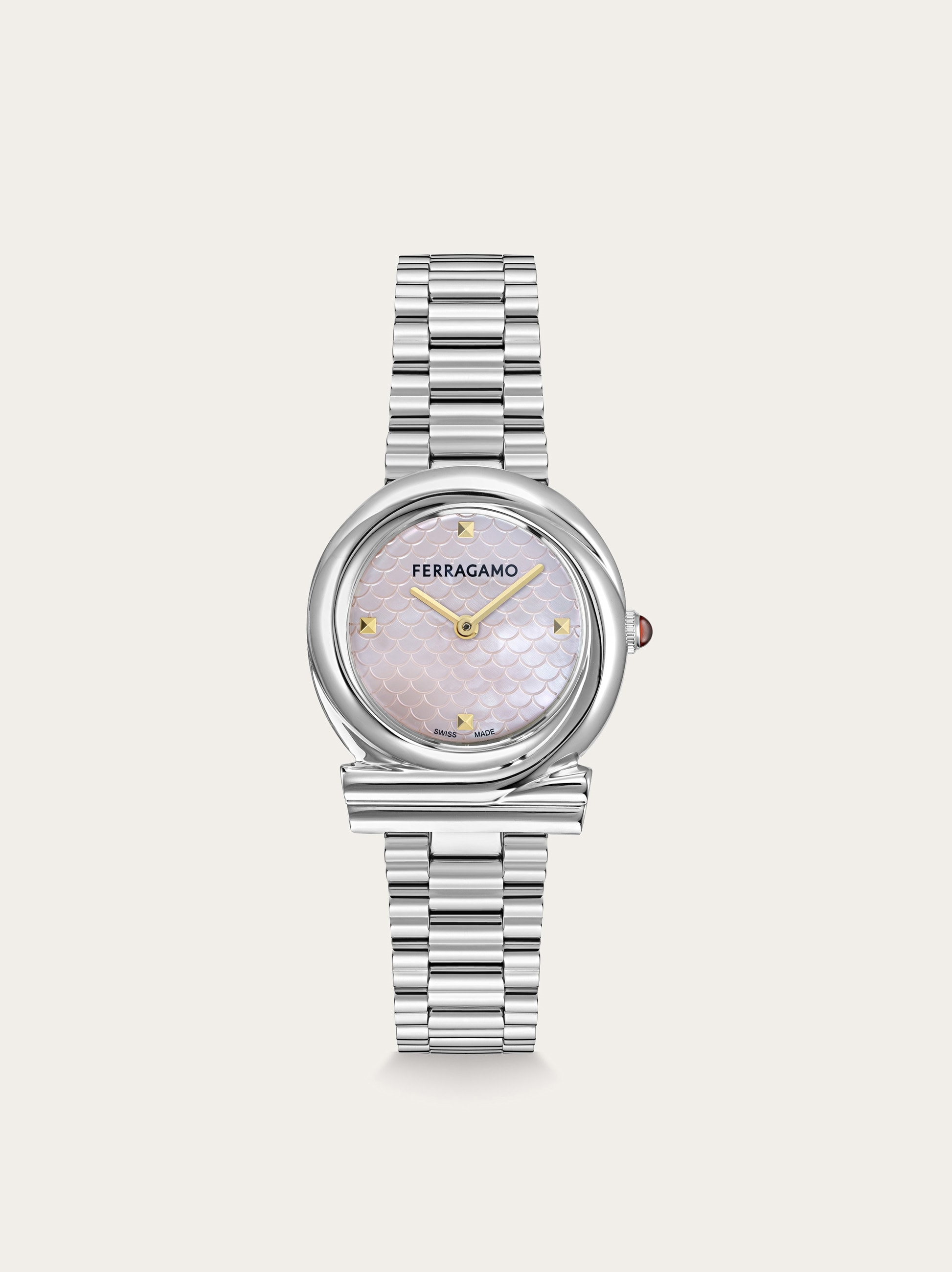 Salvatore Ferragamo GANCINIシルバー 時計 Gancini Twisted 32mm Watch - Women | Ferragamo