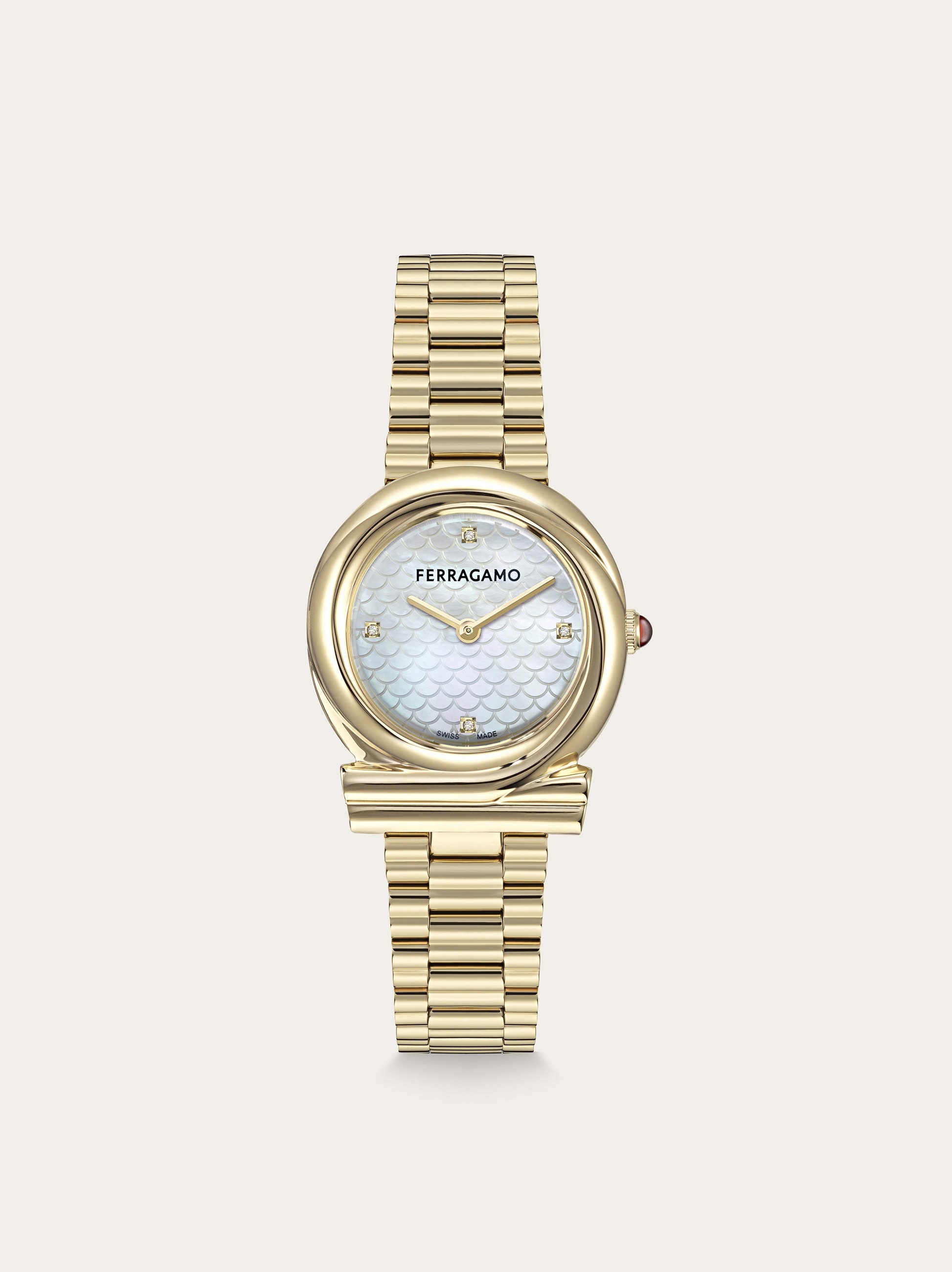 Gancini Twisted 32mm Watch - Women | Ferragamo