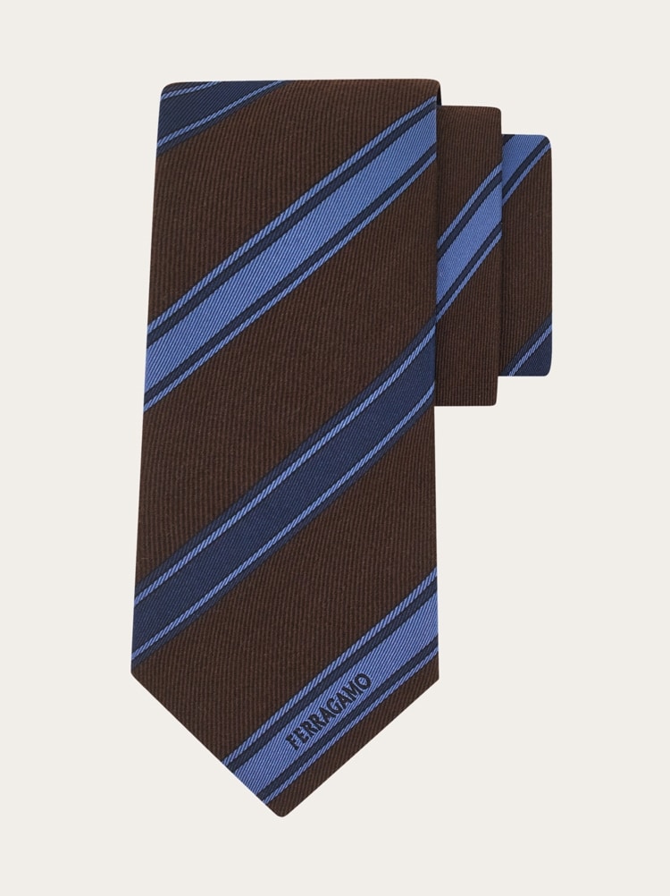 Corbata jacquard regimental Gallery image 1