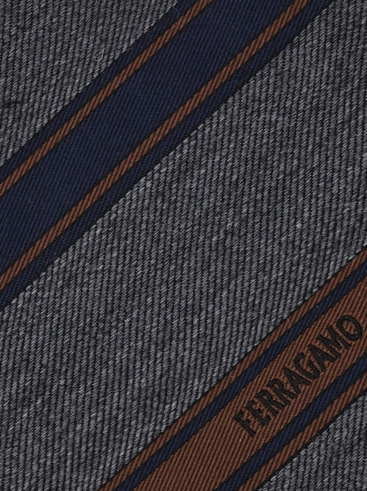Regimental jacquard tie Gallery image 2