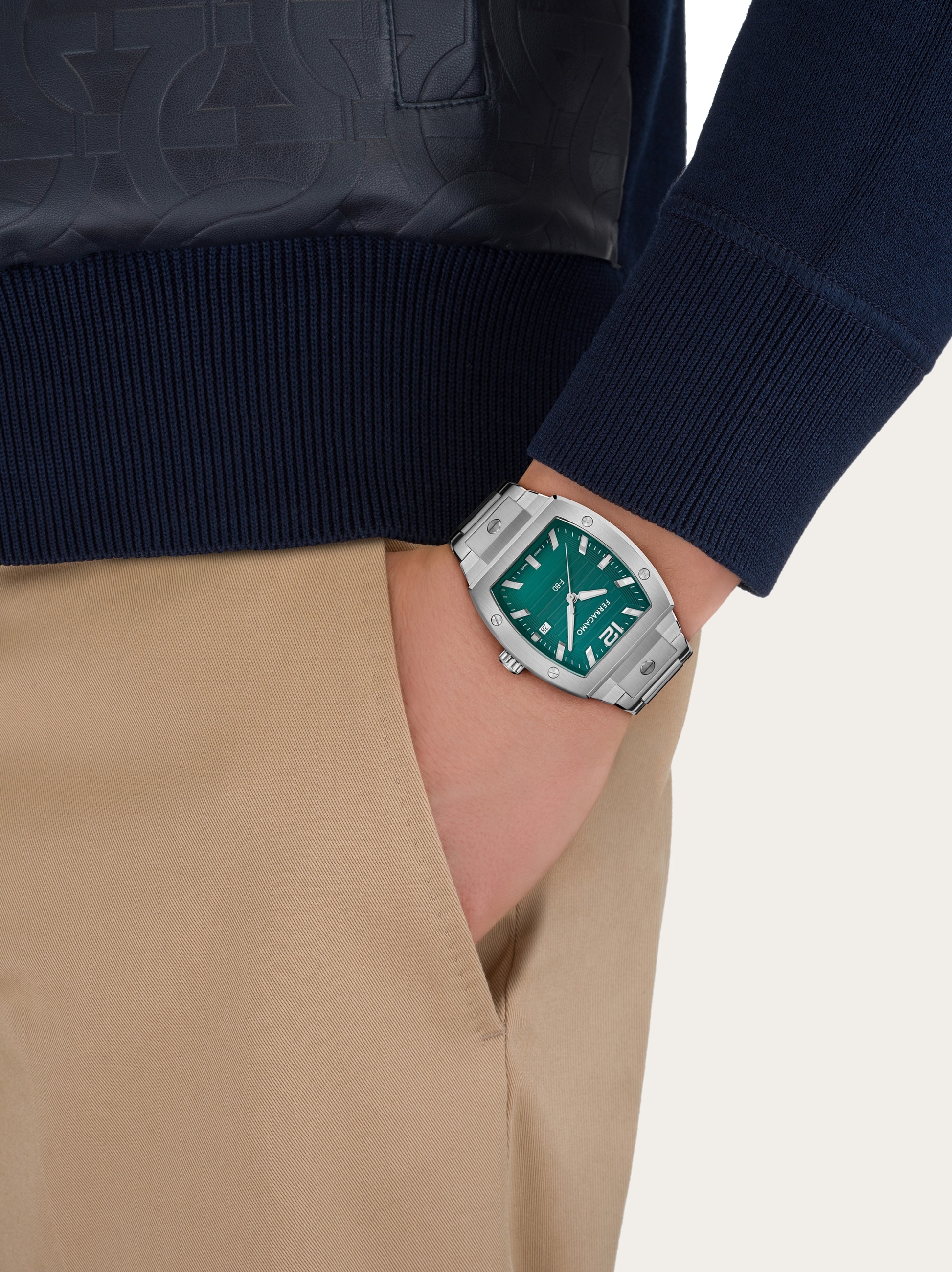 F80 Tonneau 3H Watch - Men | Ferragamo