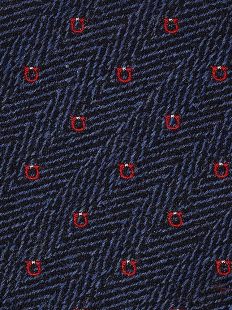 간치니 쉐브론 자카드 타이 Gallery image 2