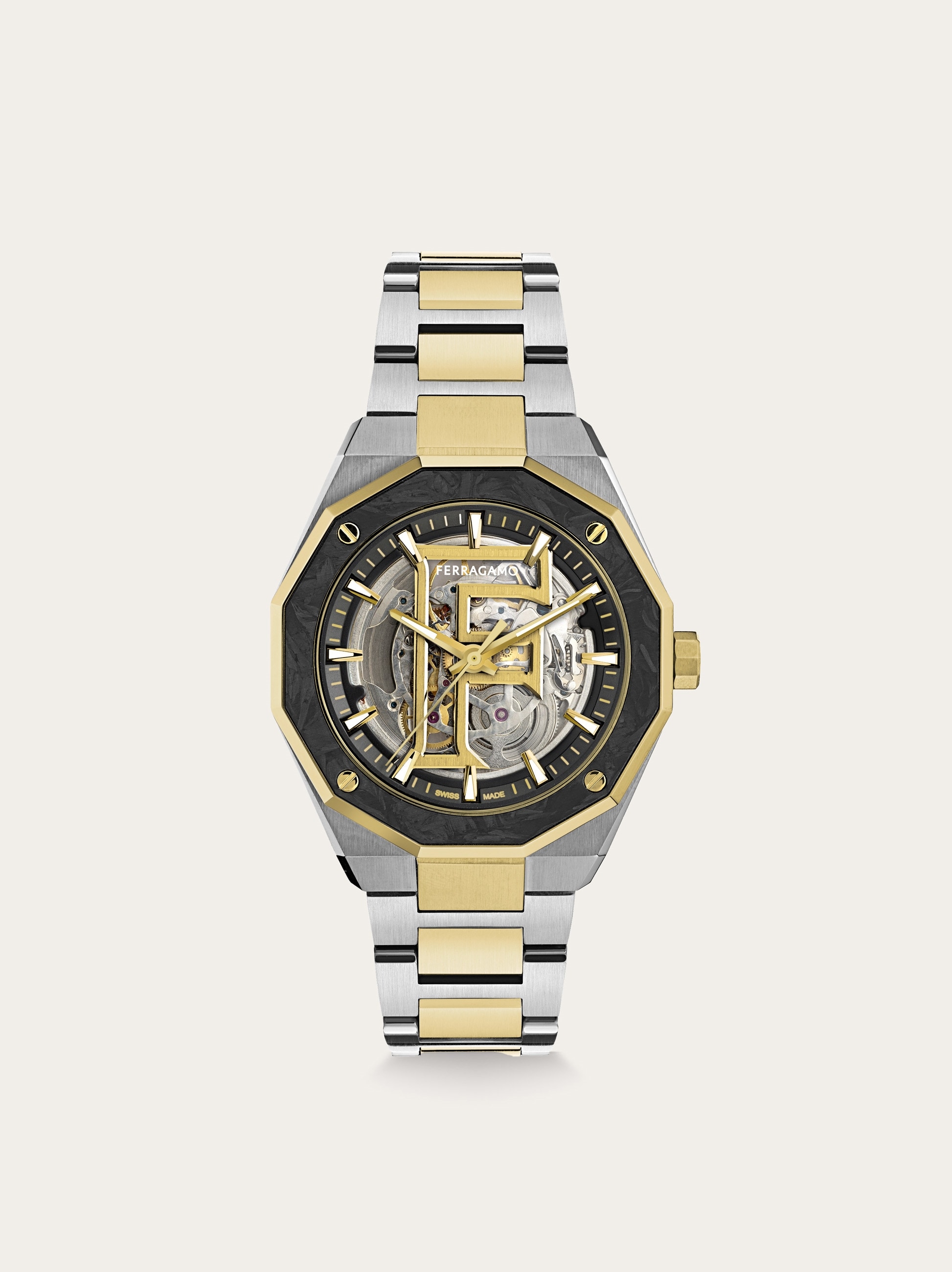 Ferragamo Edge Skeleton Watch - Men | Ferragamo
