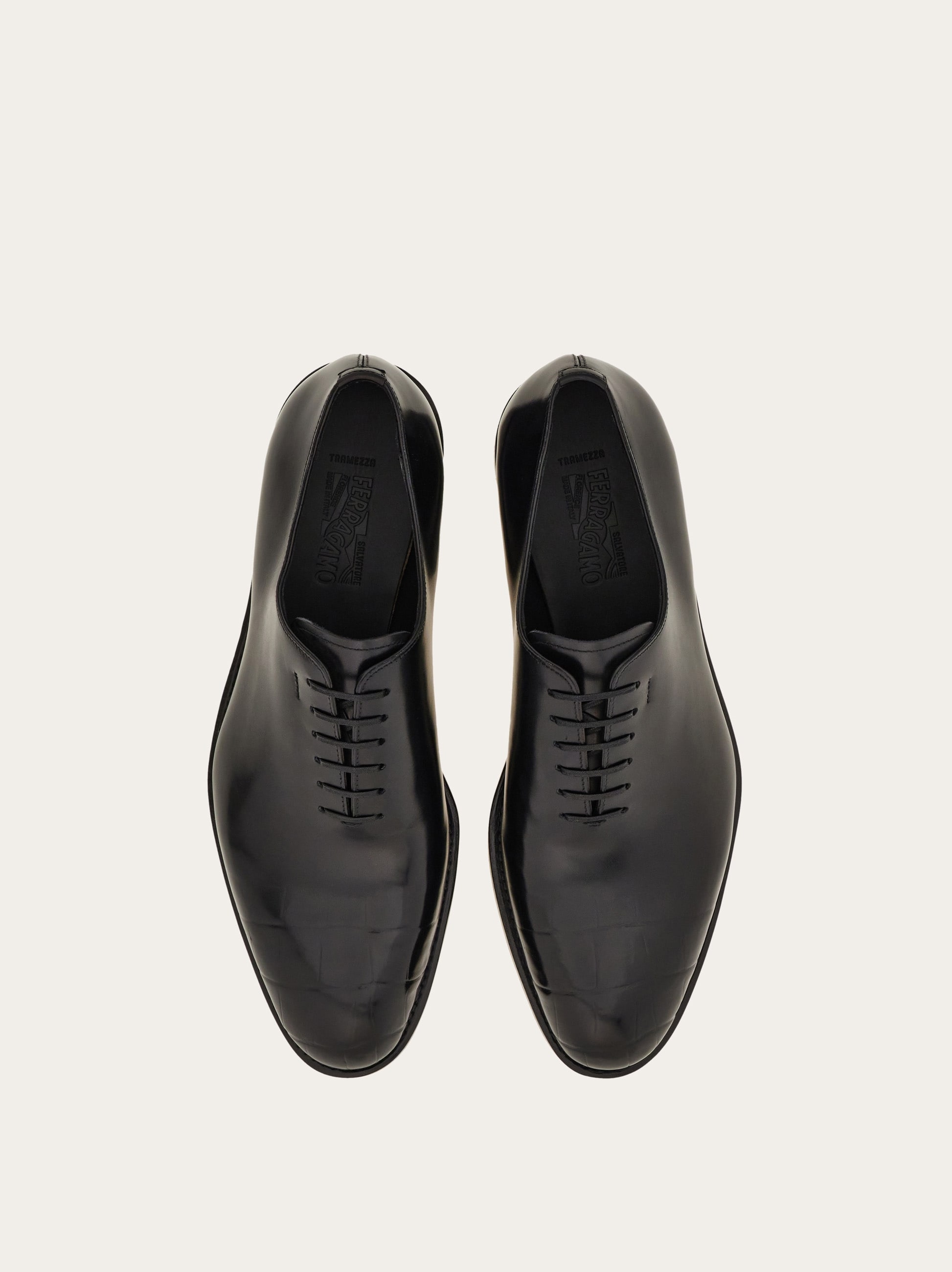 靴 FERRAGAMO tramezza 6.5 Black Oxford Tramezza shoe - Men | Ferragamo