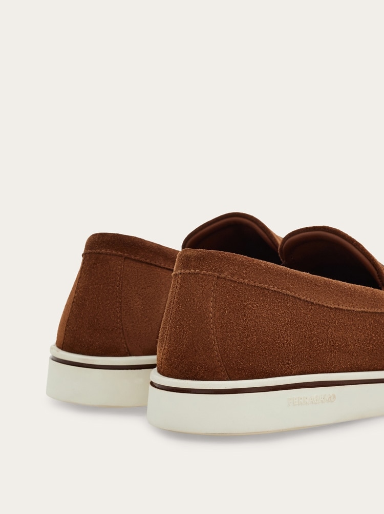 Boat shoe loafer with Gancini ornament Gallery image 4