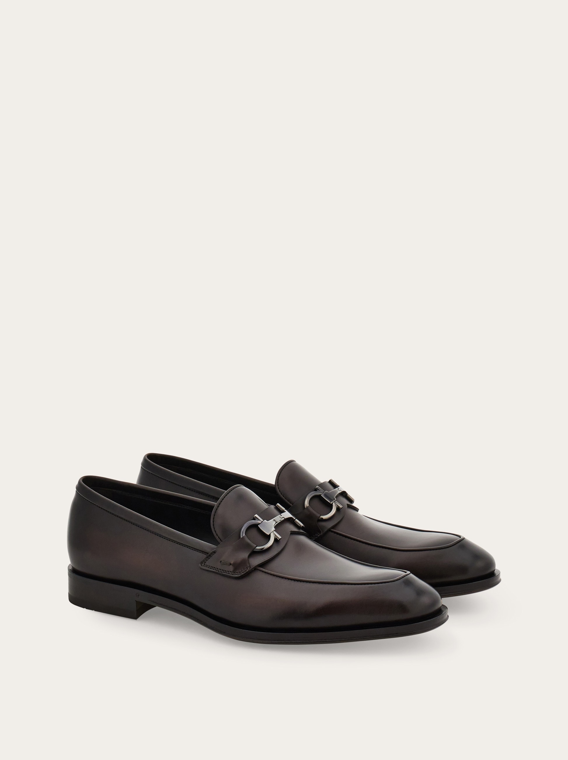 Loafer with Gancini buckle - Men | Ferragamo