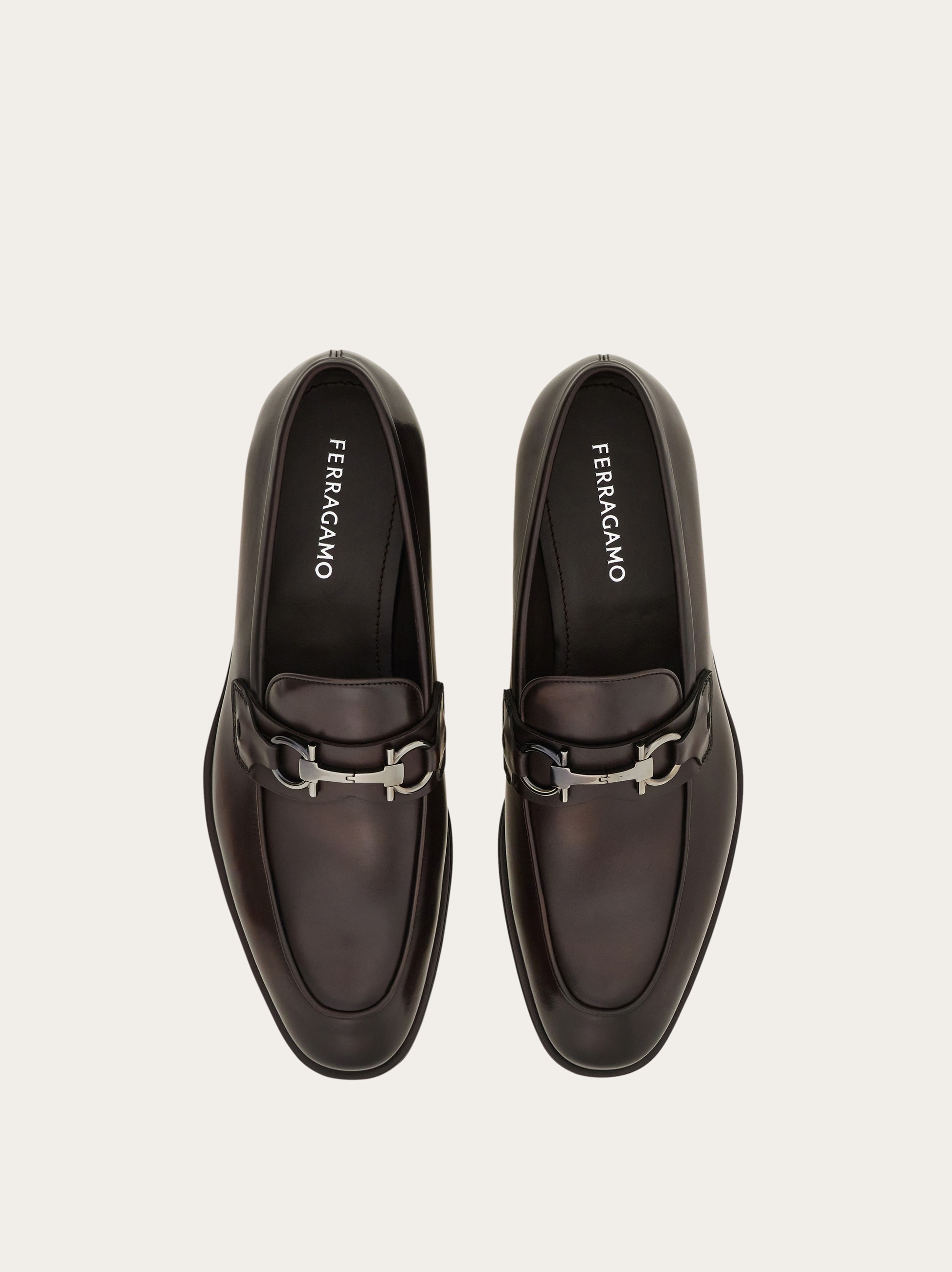 Loafer with Gancini buckle - Men | Ferragamo