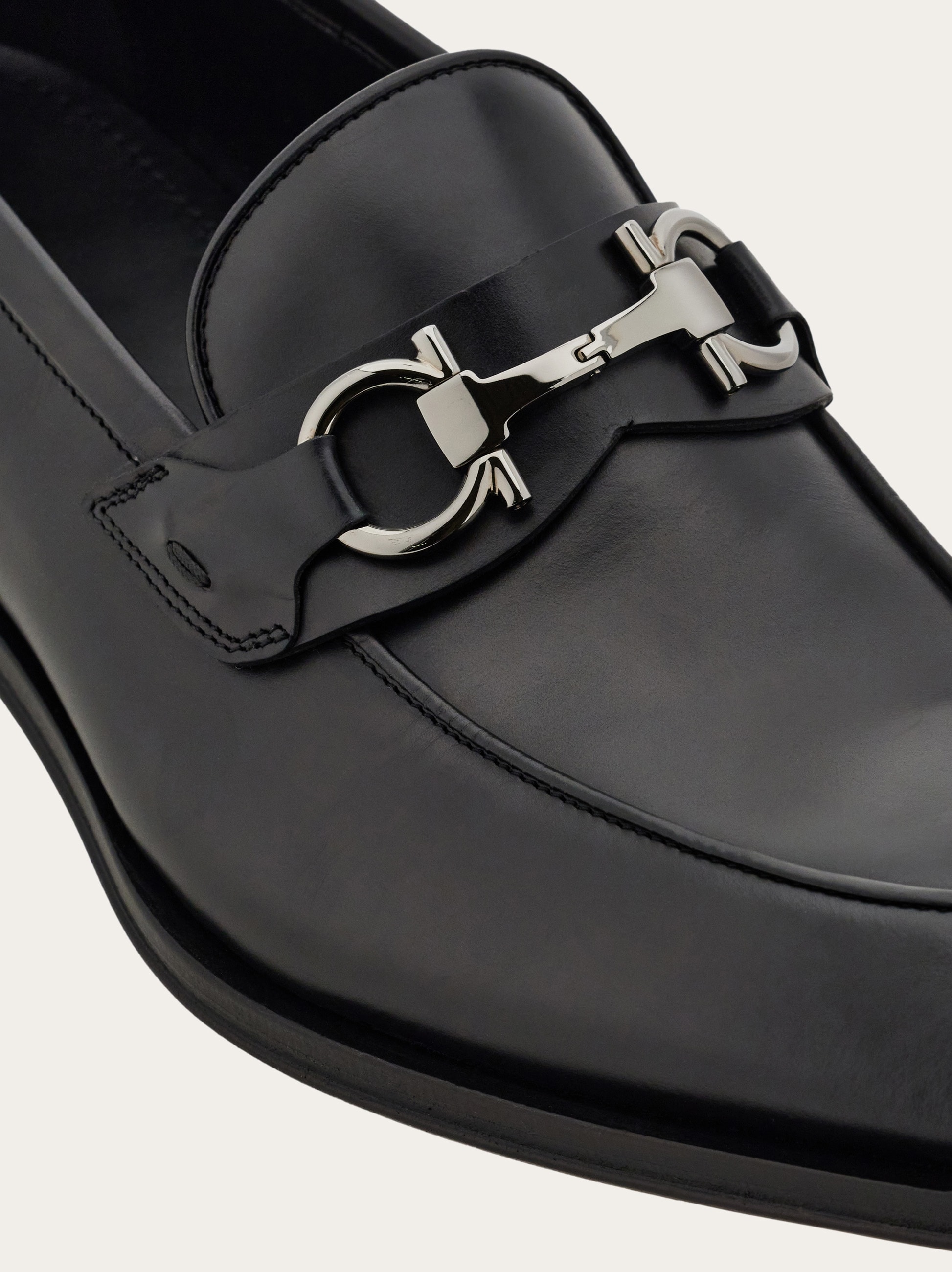Loafer with Gancini buckle - Men | Ferragamo