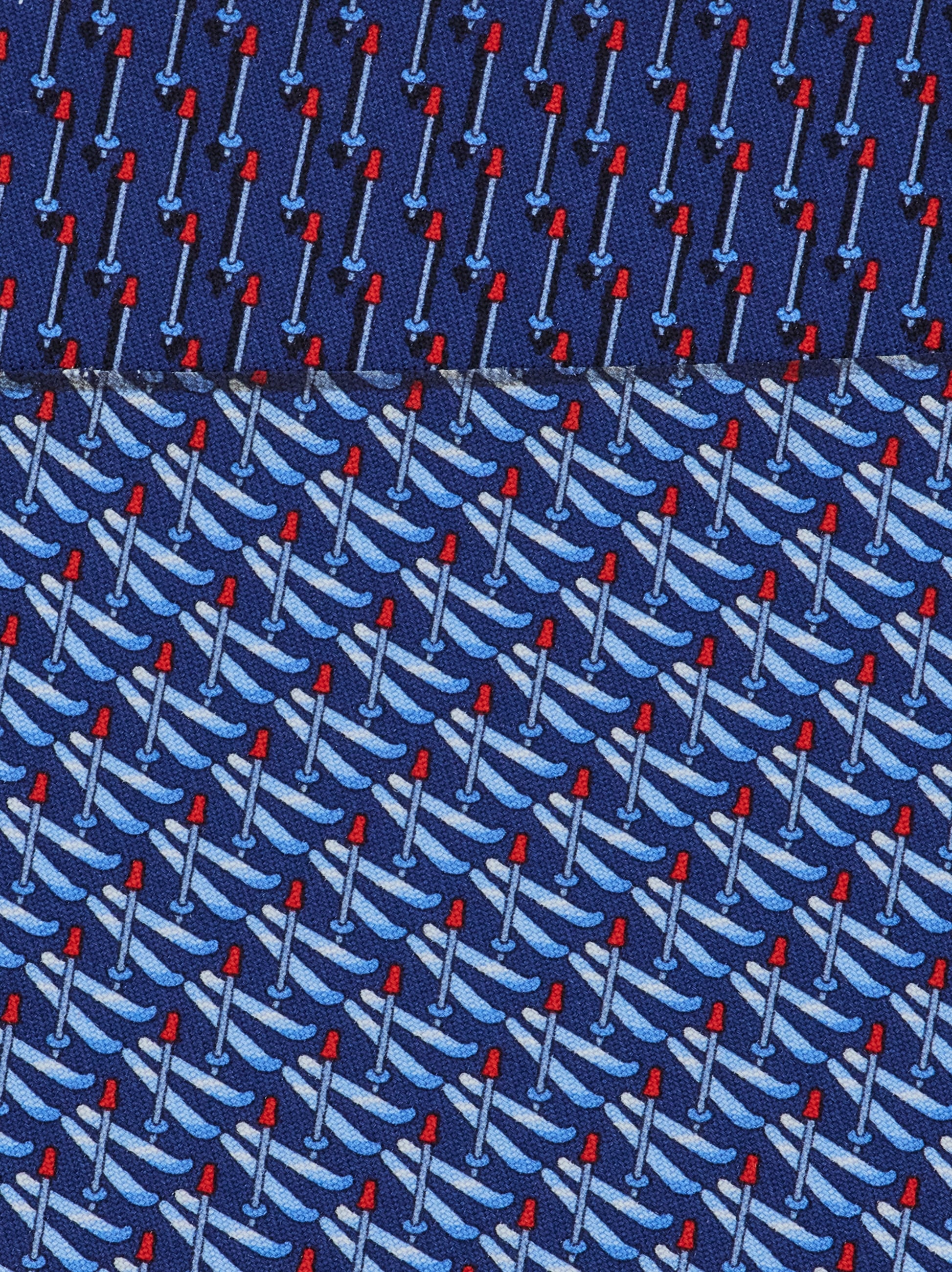 Ski print silk tie - Men | Ferragamo