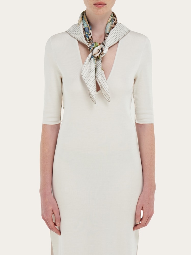 Cheetah print silk scarf Gallery image 3