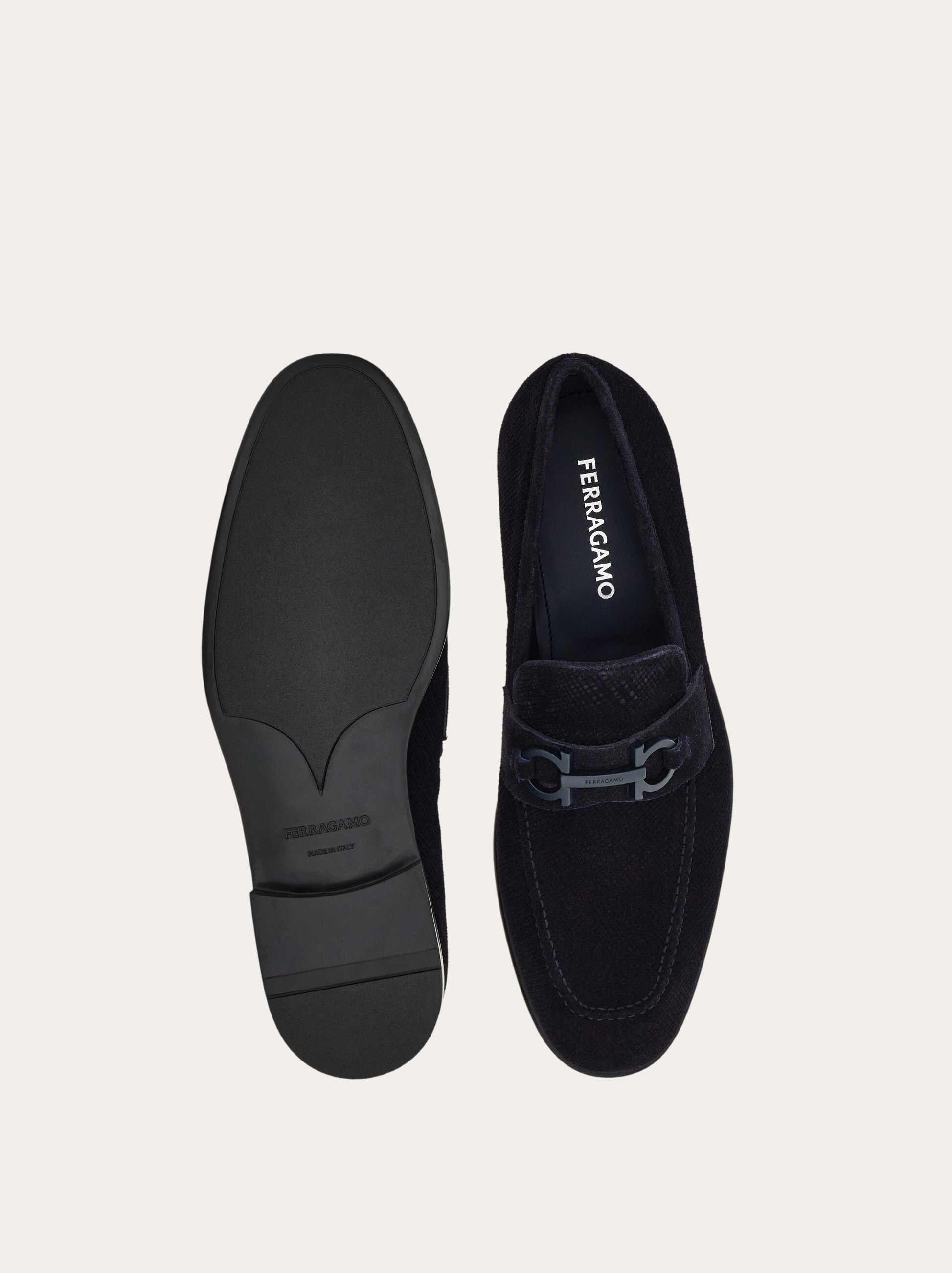 Salvatore Ferragamo Adam Gancini Black Loafers Salvatore Ferragamo Salvatore Ferragamo Black Leather Adam  main image 4