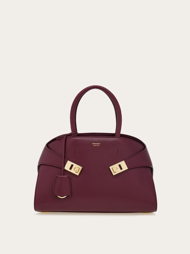 フェラガモバッグ 良品 Ferragamo フェラガモ 希少 ステンレス メタル ワイヤー