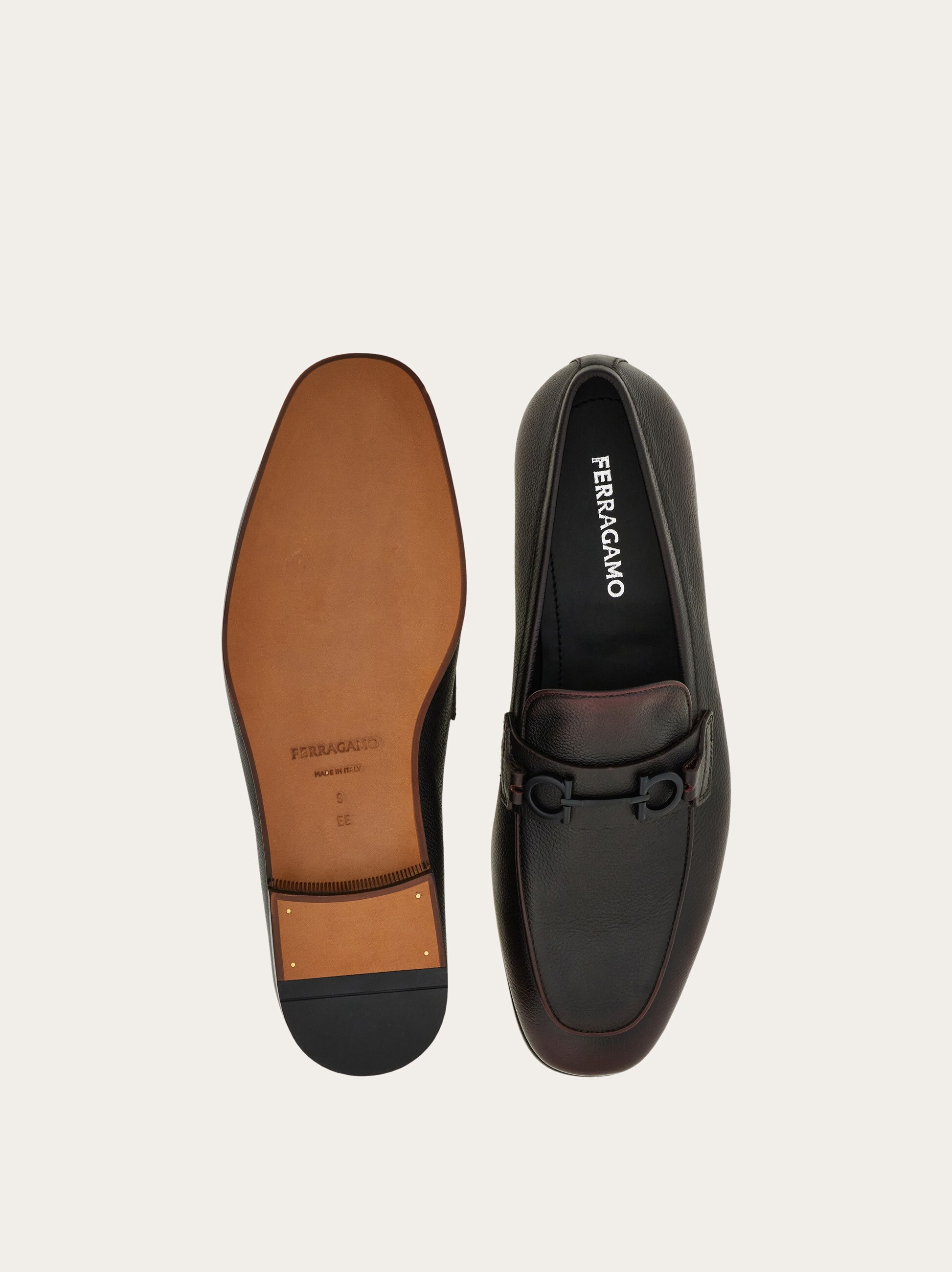 Loafer with Gancini detail - Men | Ferragamo