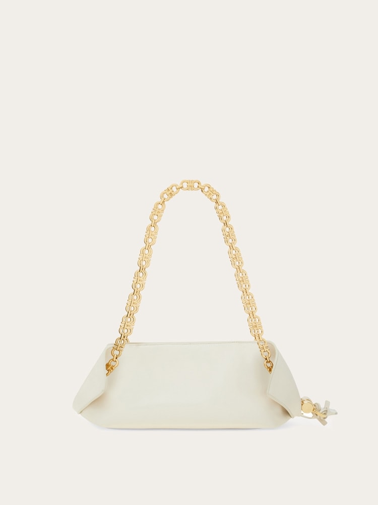 Gancini chain folded shoulder bag (S) Gallery image 4