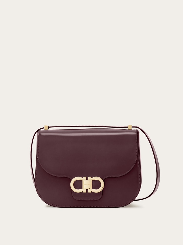 Double Gancini North-South crossbody bag Gallery image 1