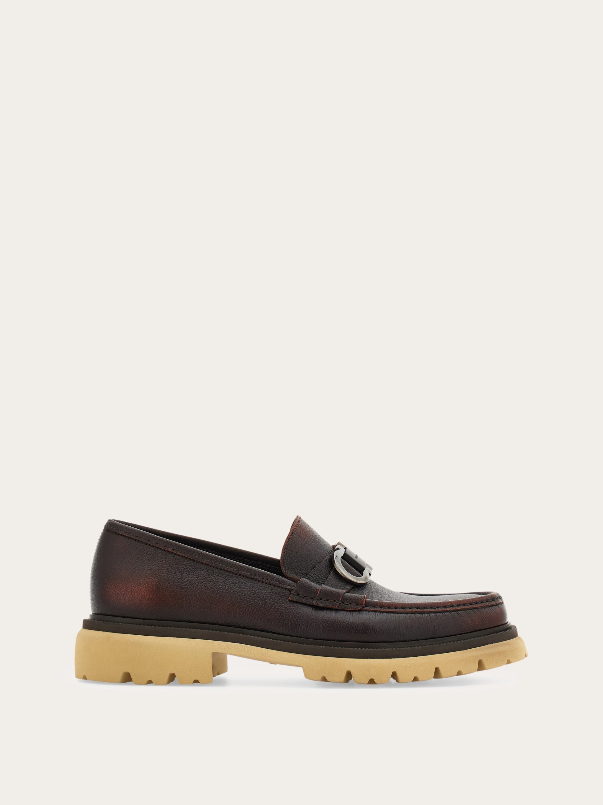 Moccasin with Gancini ornament - Men | Ferragamo