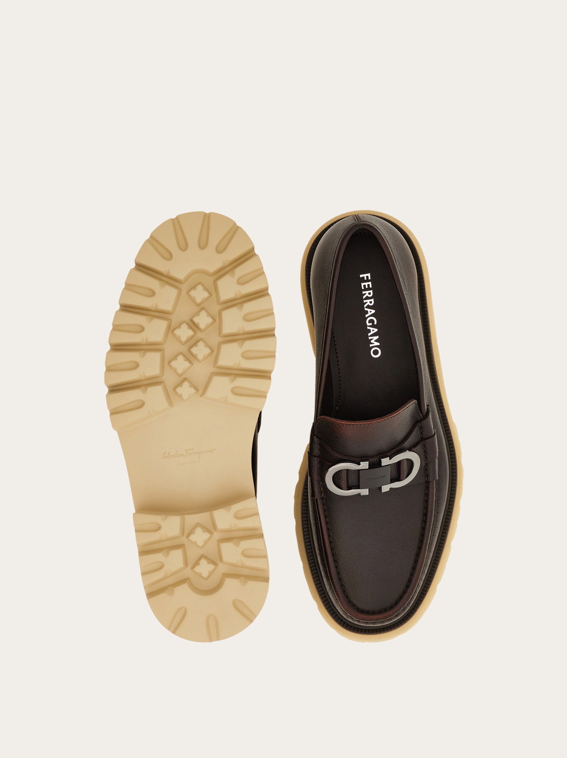 Moccasin with Gancini ornament - Men | Ferragamo