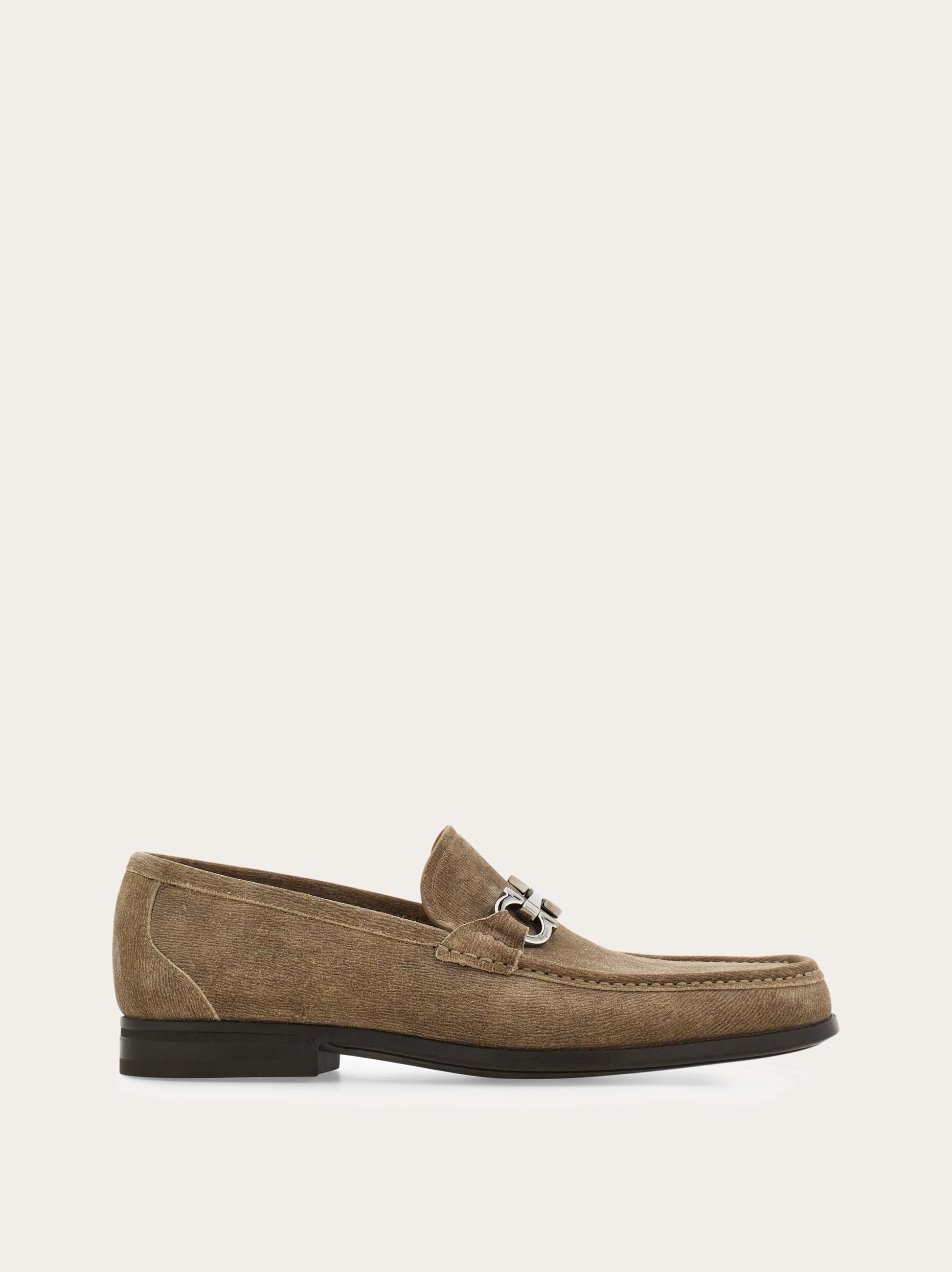 Loafer with Gancini buckle - Men | Ferragamo