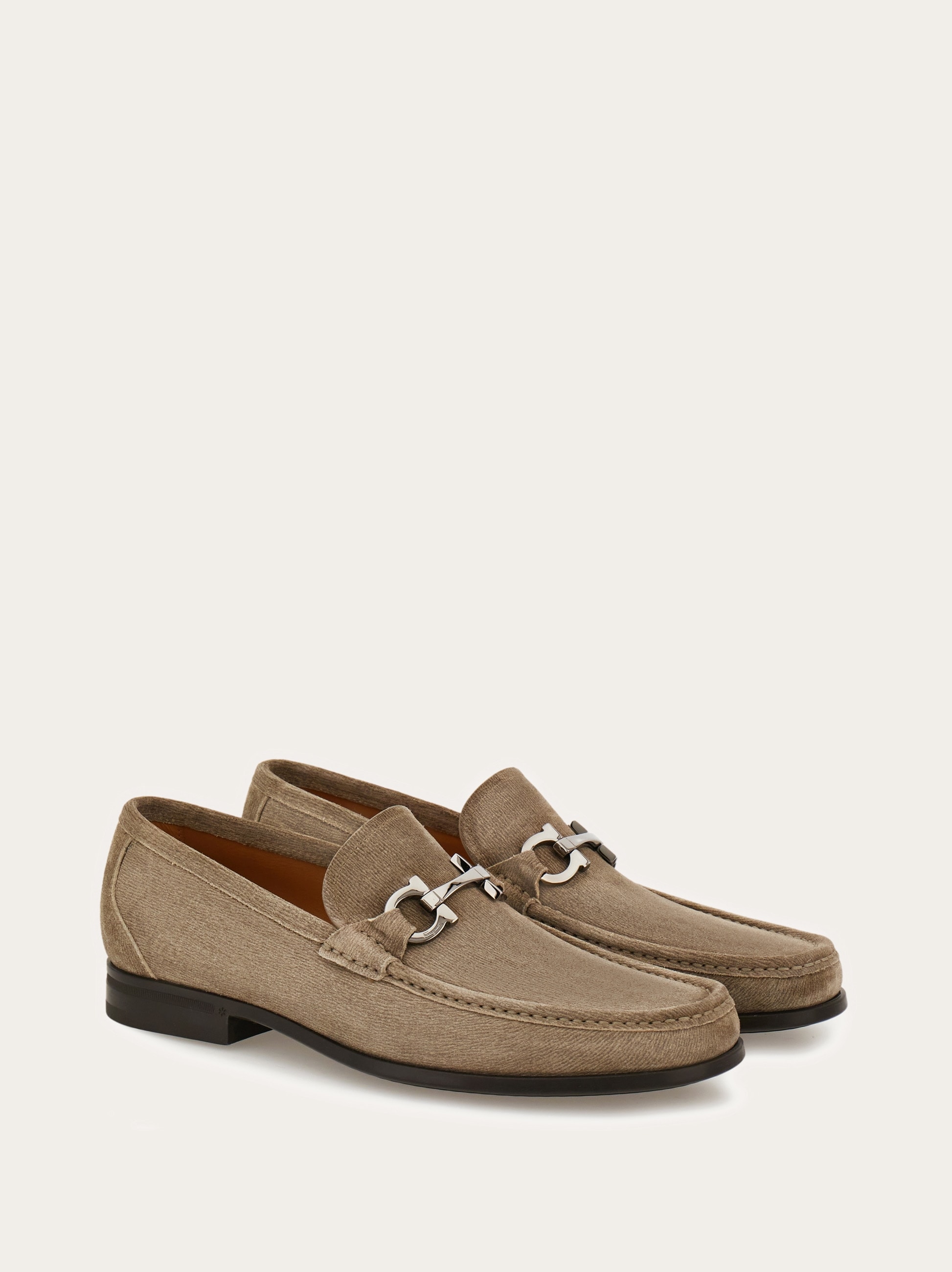 Loafer with Gancini buckle - Men | Ferragamo