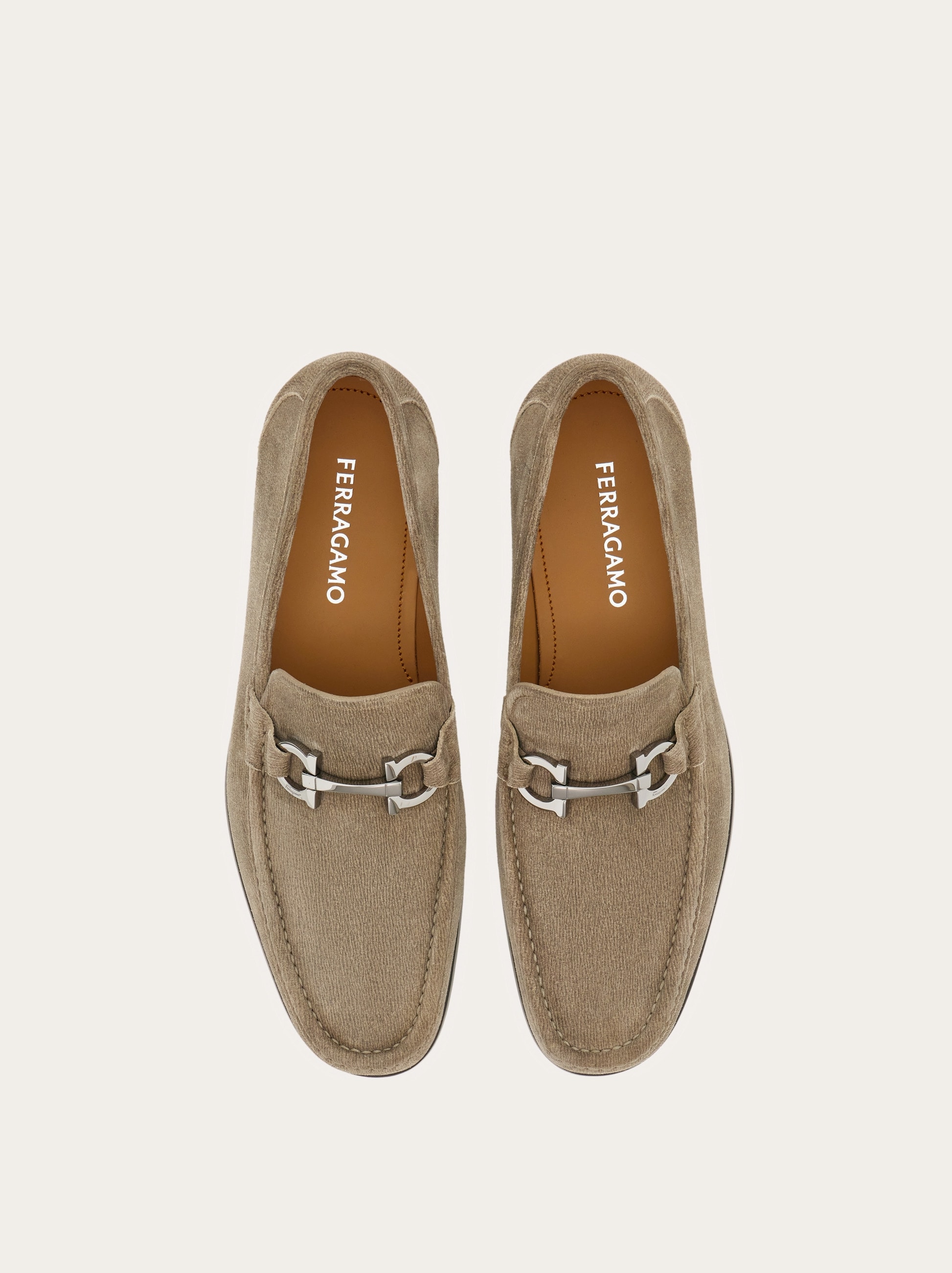 Loafer with Gancini buckle - Men | Ferragamo