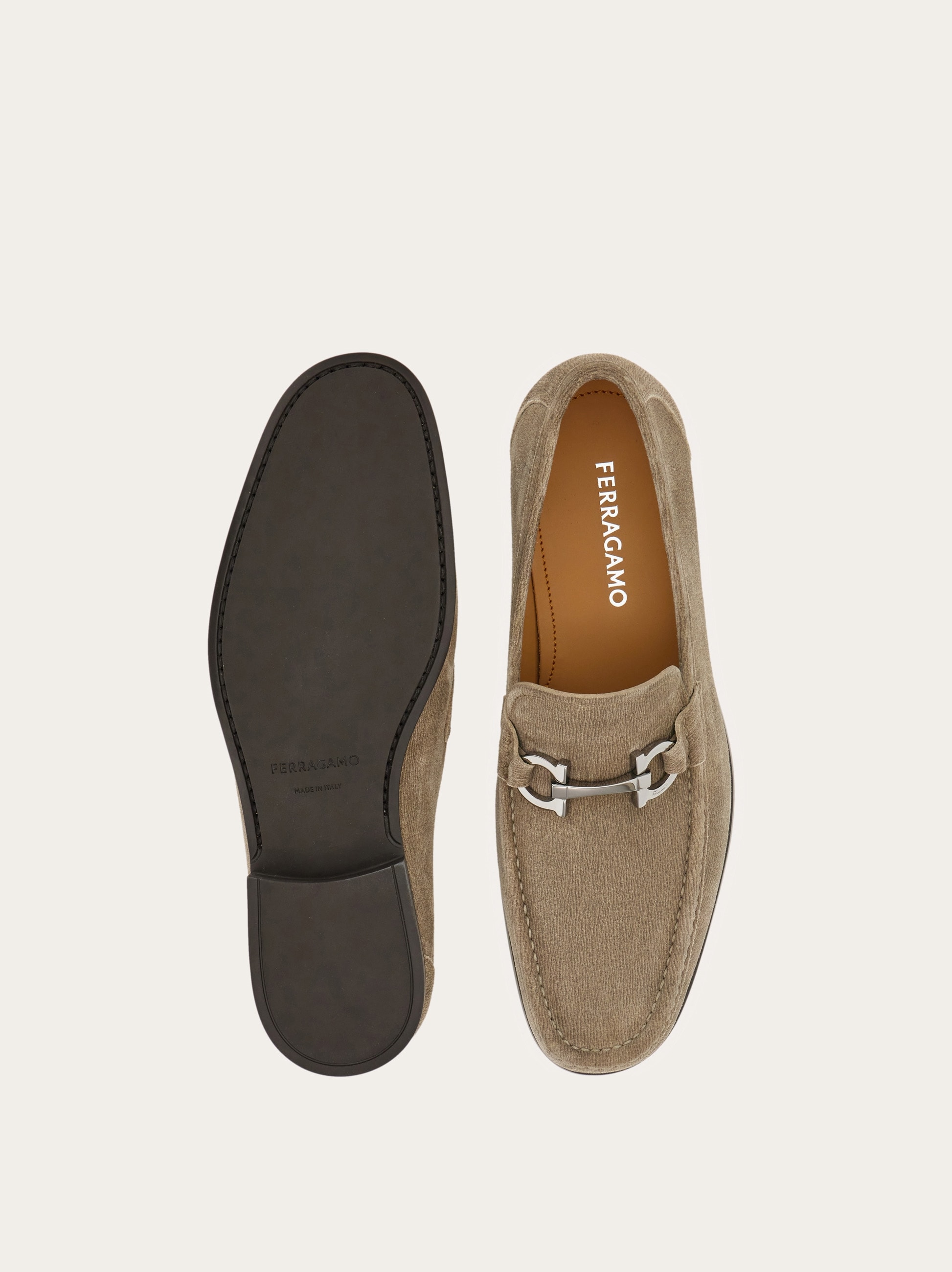Loafer with Gancini buckle - Men | Ferragamo