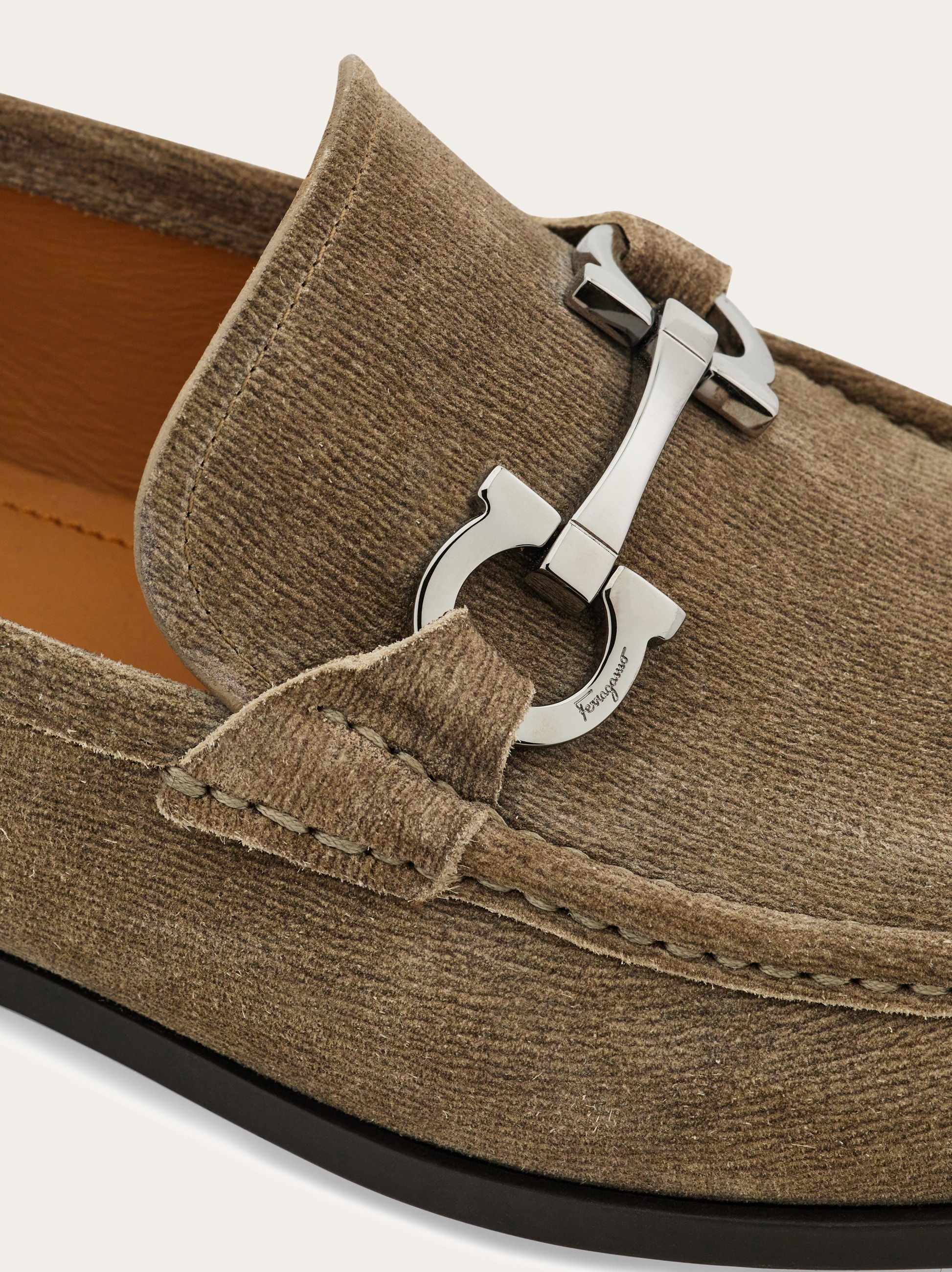 Loafer with Gancini buckle - Men | Ferragamo