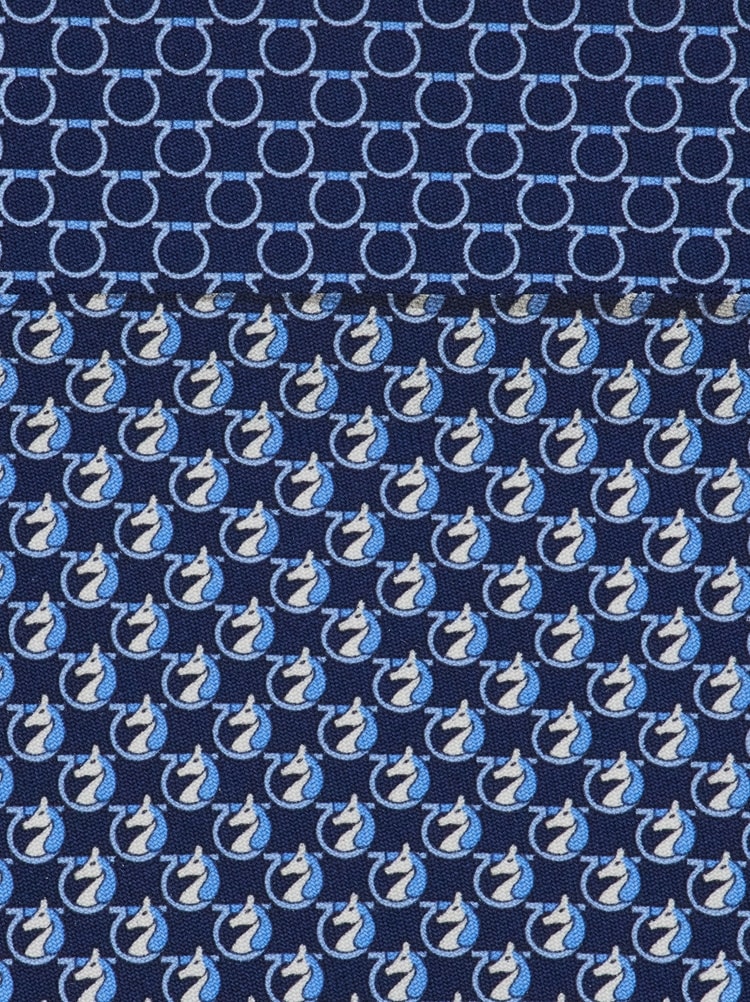 Cravatta in seta stampa Pegaso Gallery image 2