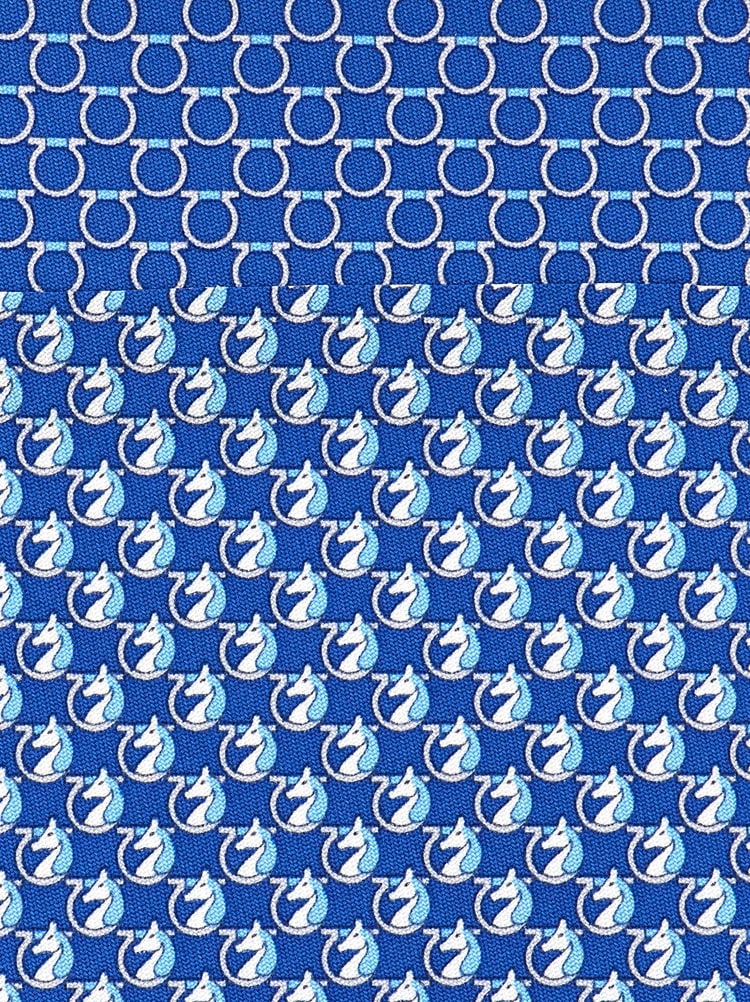 페가수스 프린트 실크 타이 Gallery image 2