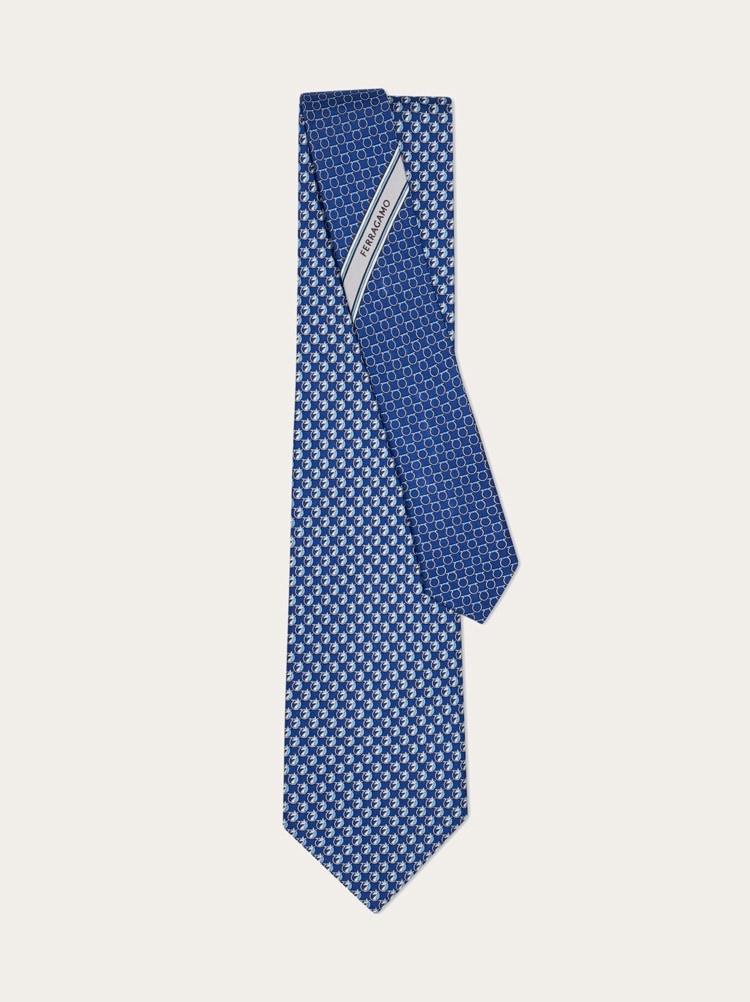 페가수스 프린트 실크 타이 Gallery image 3