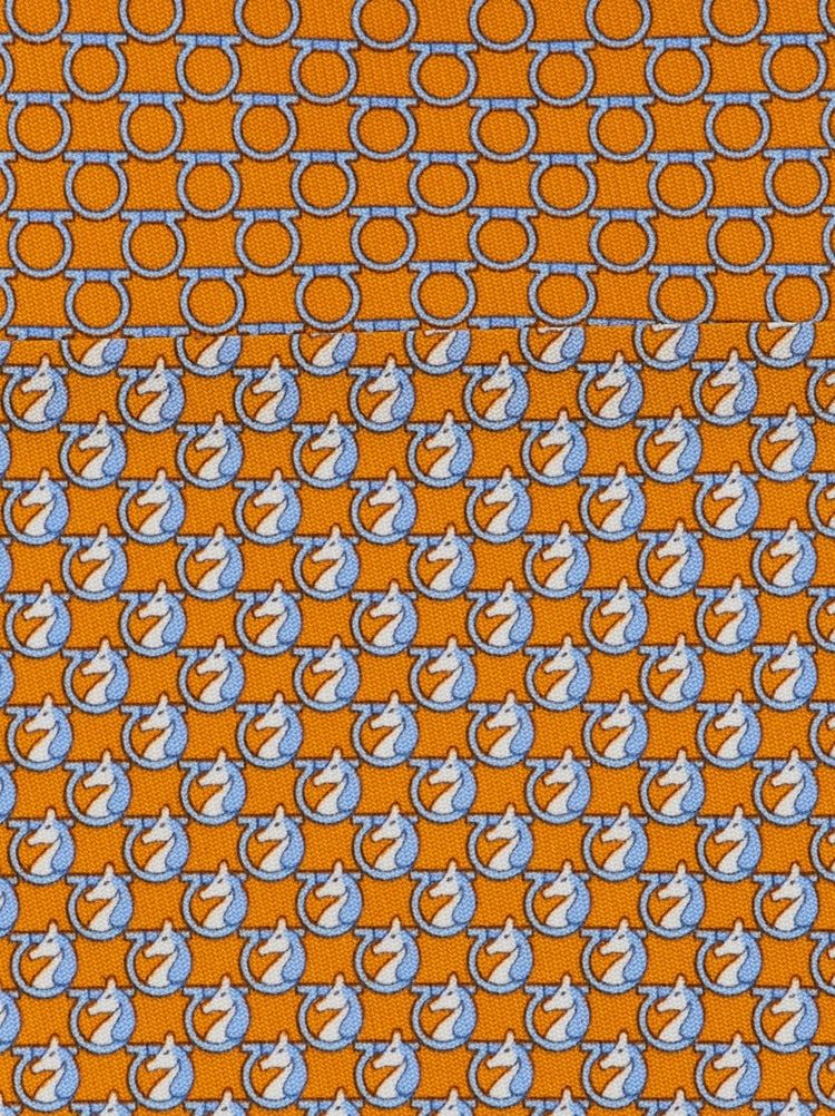 Pegasus print silk tie Gallery image 2
