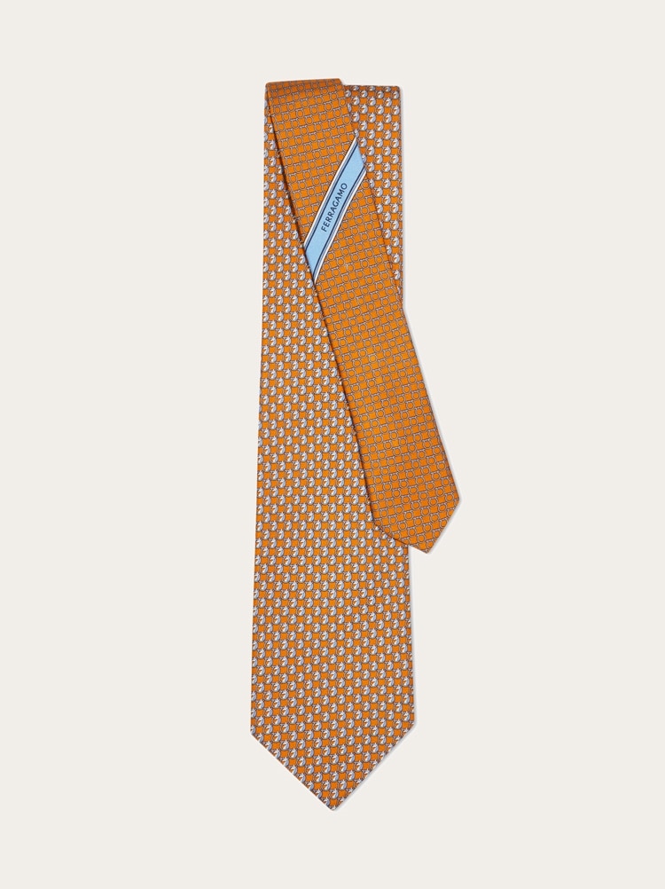 Pegasus print silk tie Gallery image 3