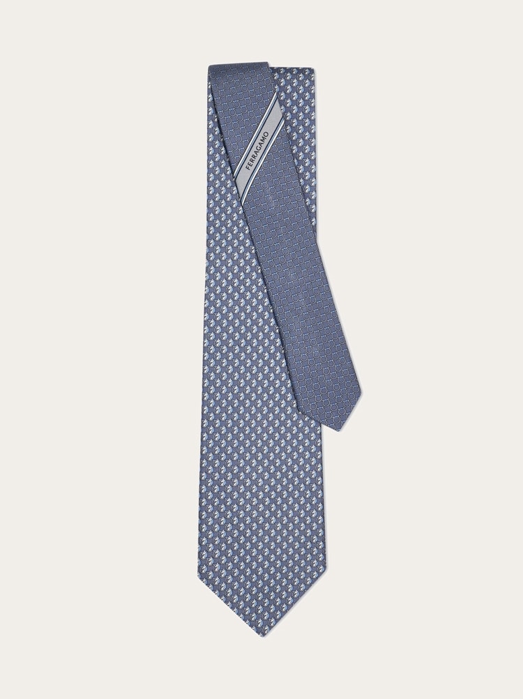 Pegasus print silk tie Gallery image 3