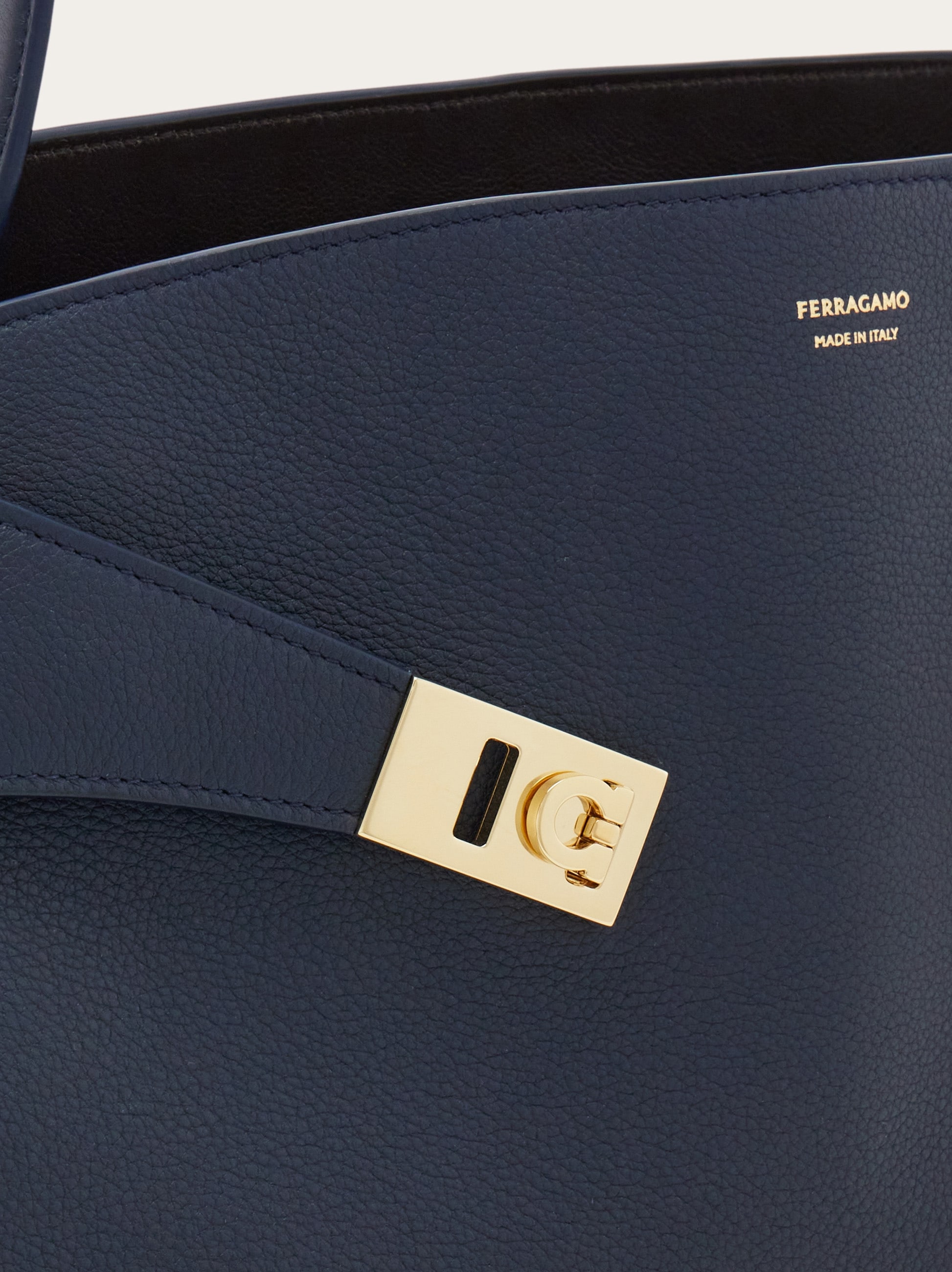 Hug Soft bicolor shoulder bag (L) - Women | Ferragamo