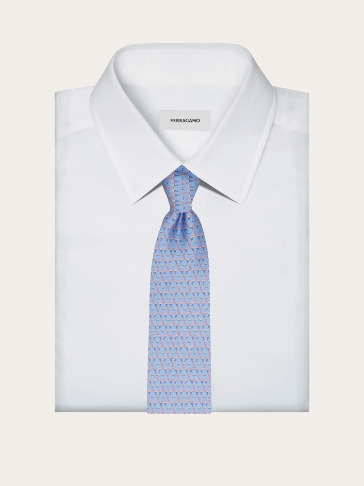 Corbata de seda estampado Hockey Gallery image 4