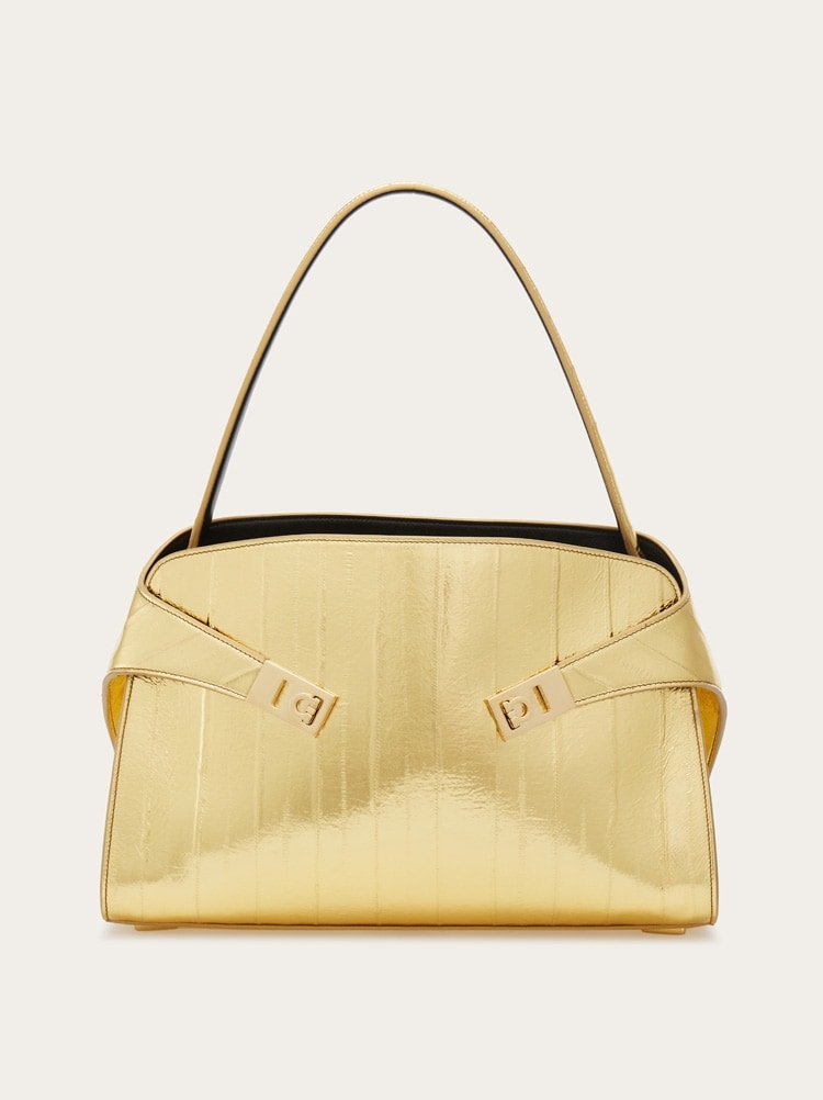 Hug soft bicolor shoulder bag (M) Gallery image 1