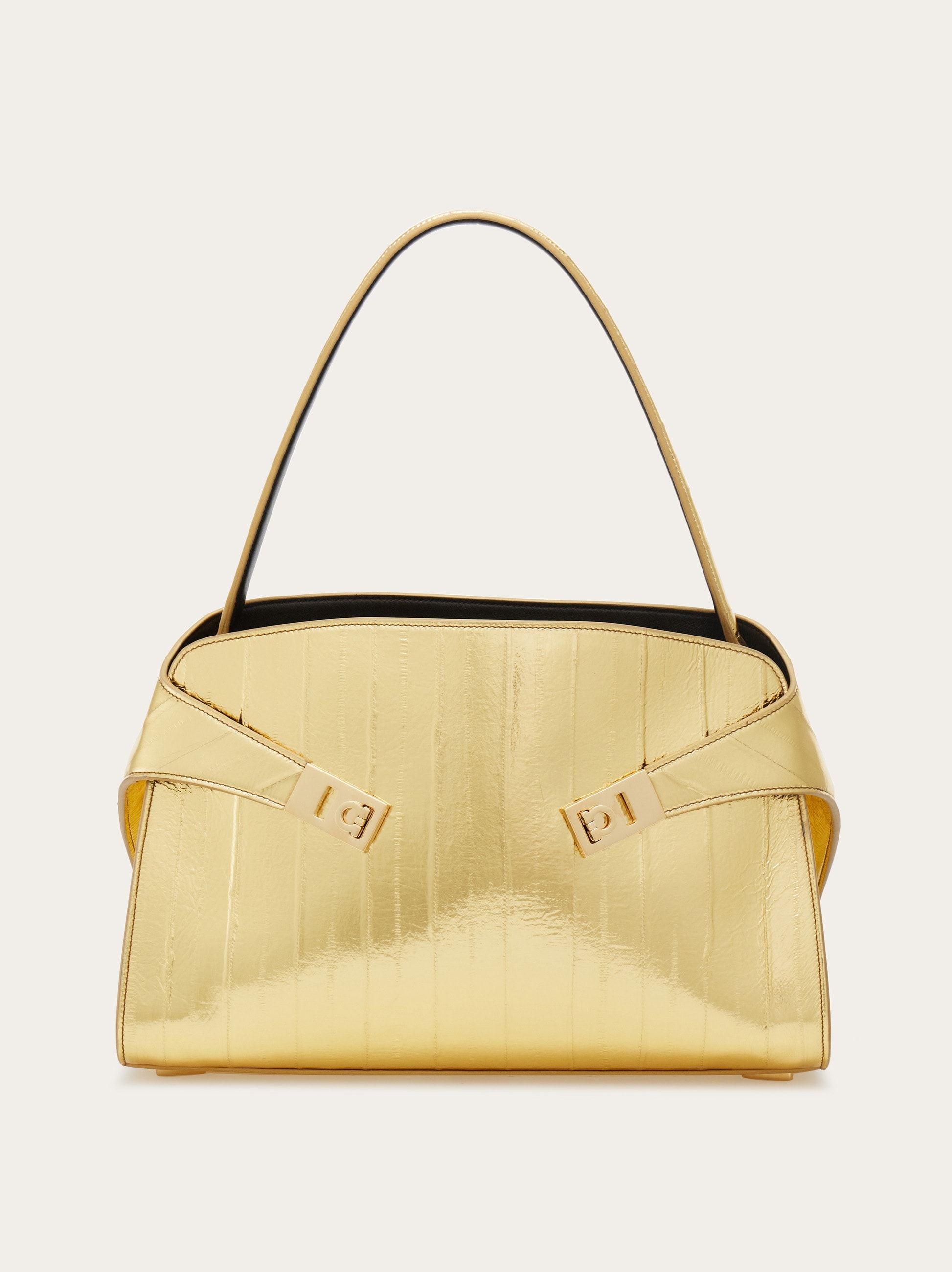Hug Soft bicolor shoulder bag (M) - Women | Ferragamo