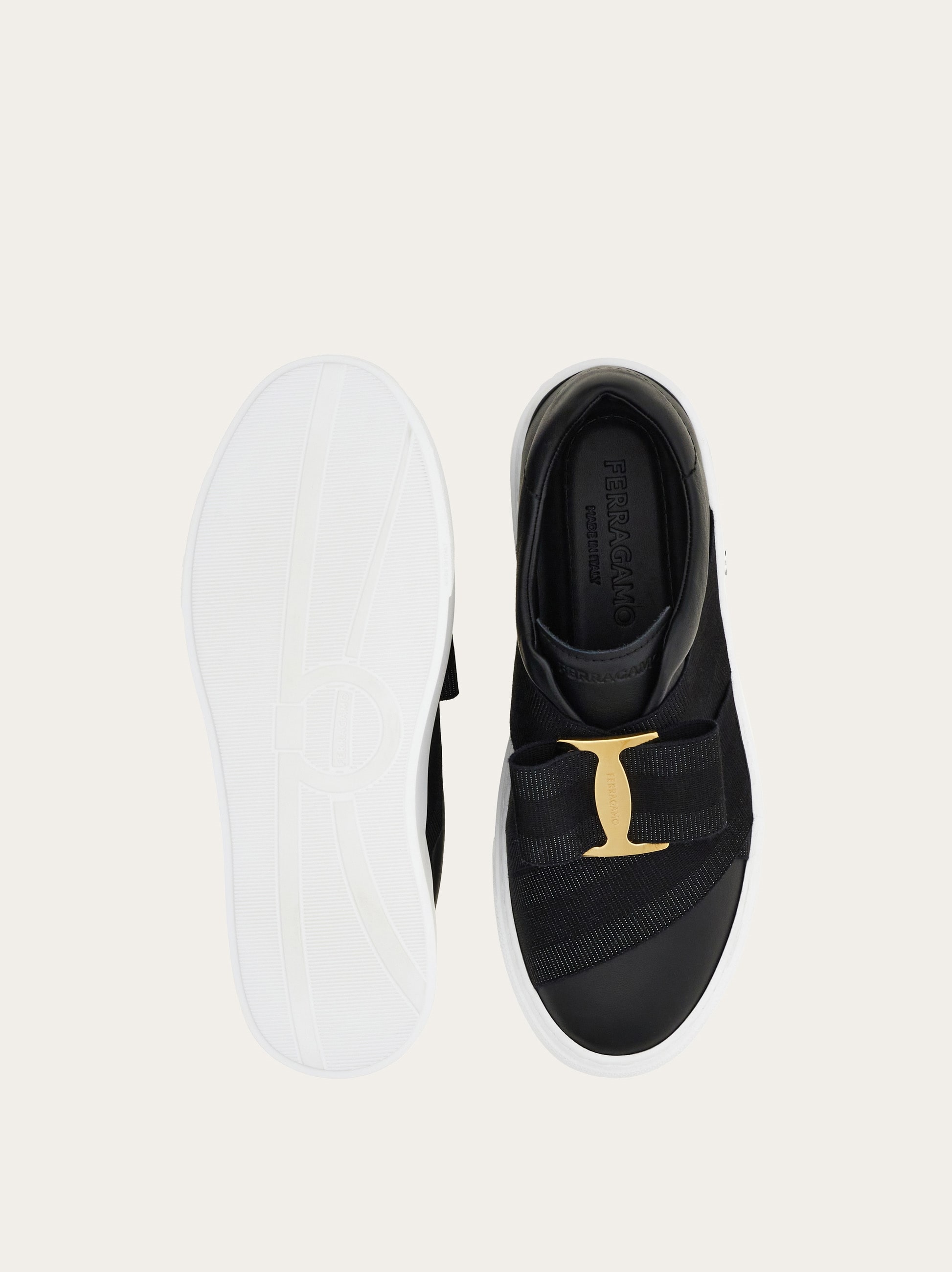 Slip on sneaker with maxi bow detail - Women | Ferragamo