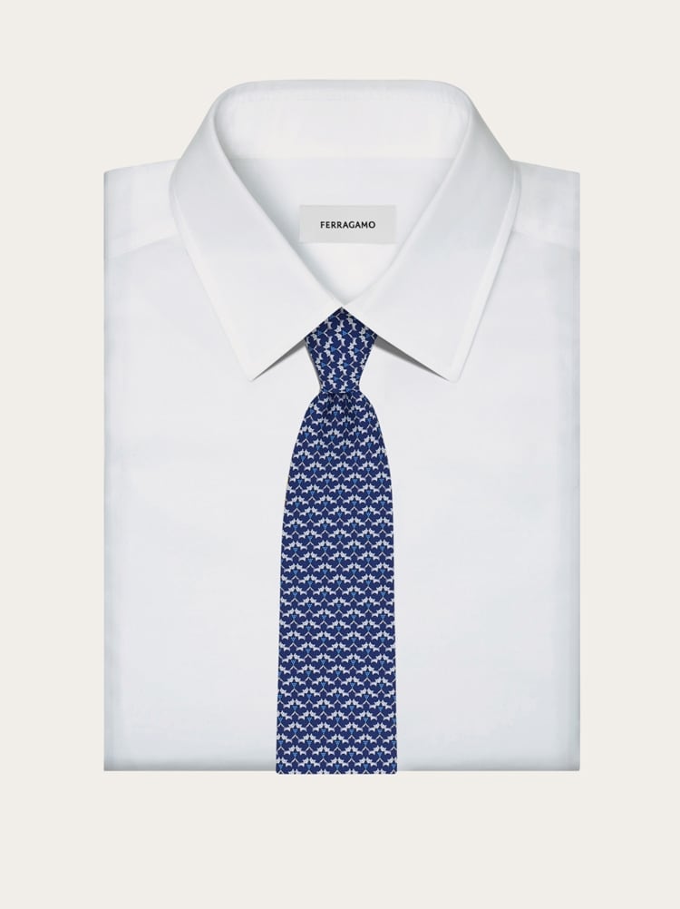 Tales print silk tie Gallery image 4