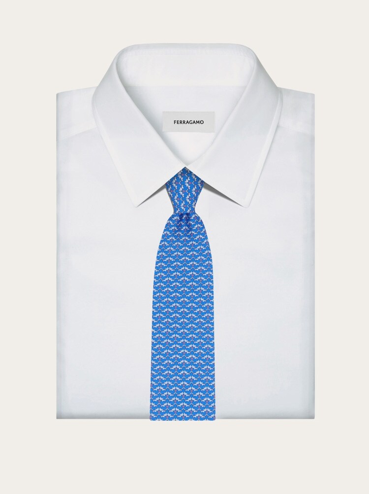 Corbata de seda estampado Tales Gallery image 4