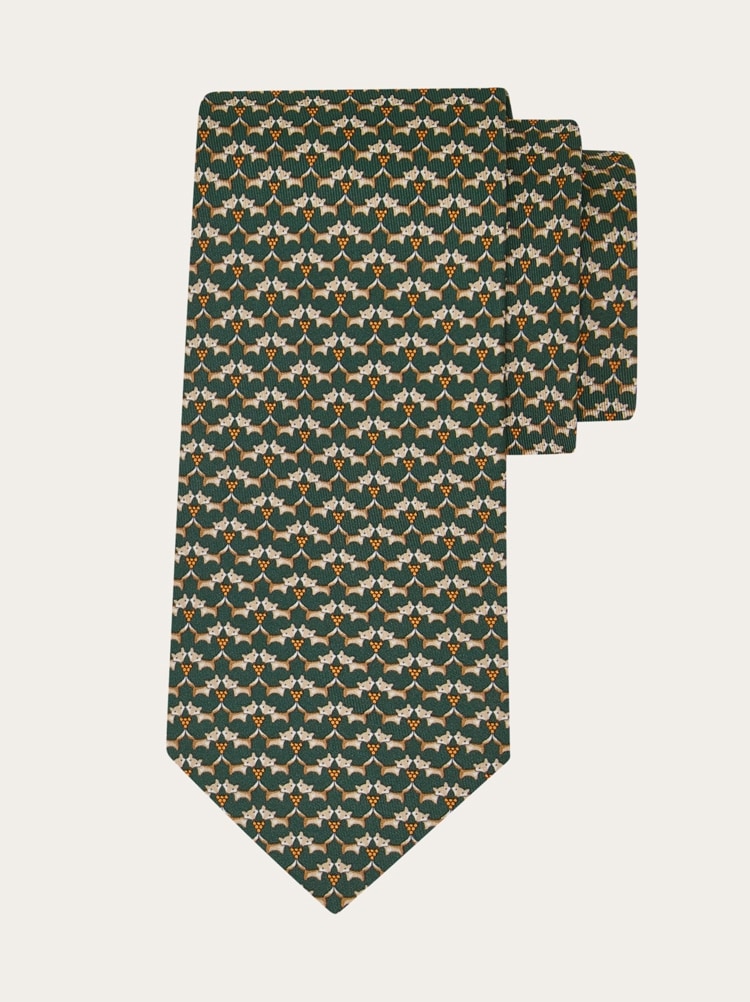 Tales print silk tie Gallery image 1