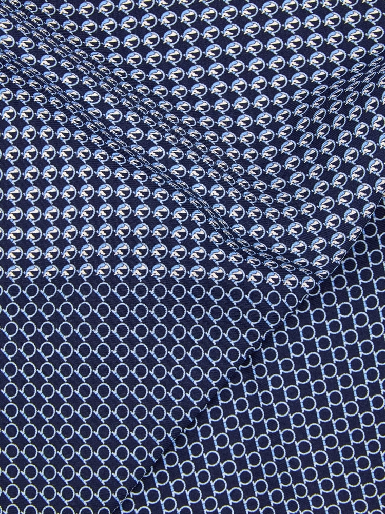 Pañuelo de bolsillo de seda estampado Pegaso Gallery image 3
