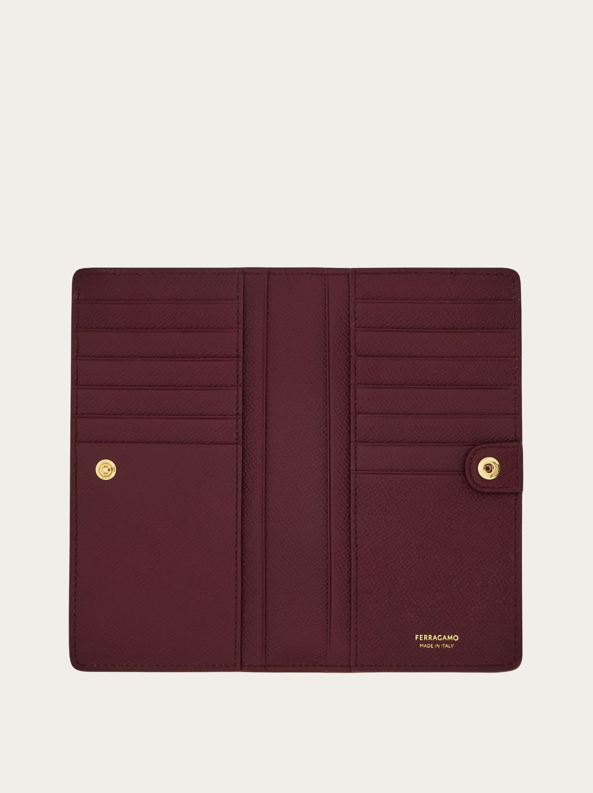 財布 Ferragamo studded leather long wallet Salvatore Ferragamo Vala Leather Long Wallet Black Vintage gvd2y7