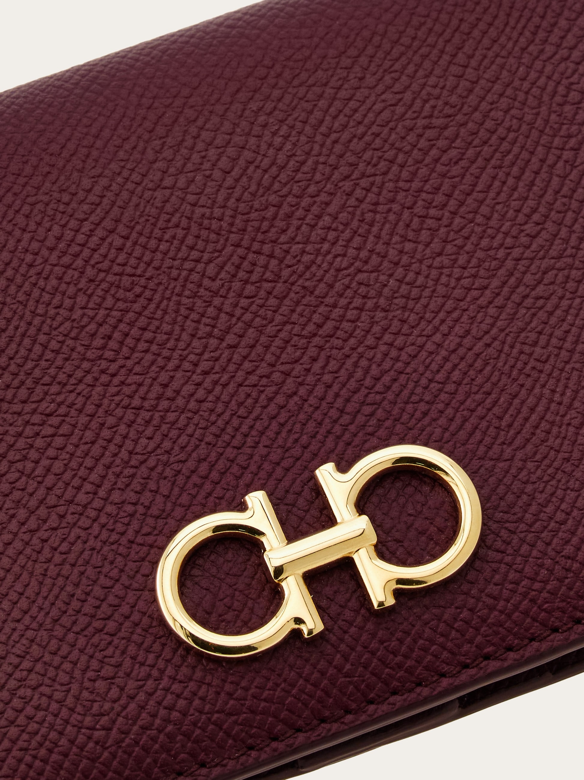 財布 Ferragamo studded leather long wallet Salvatore Ferragamo Vala Leather Long Wallet Black Vintage gvd2y7