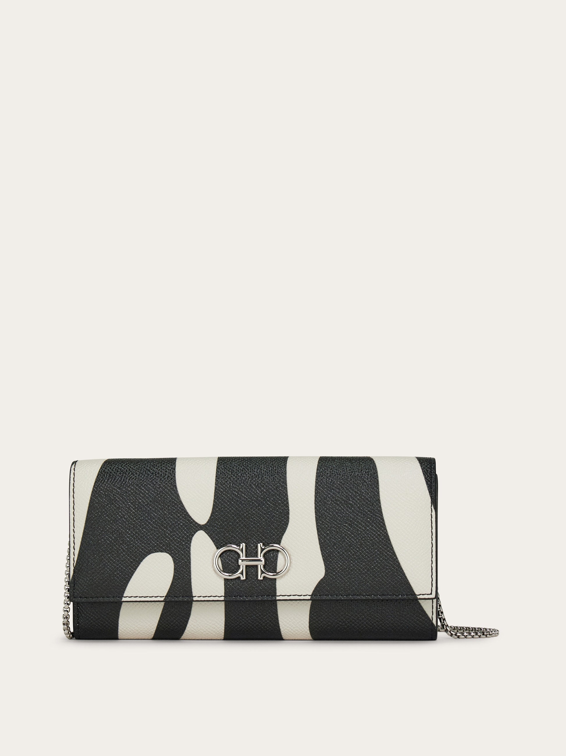 Gancini wallet with chain - Women | Ferragamo