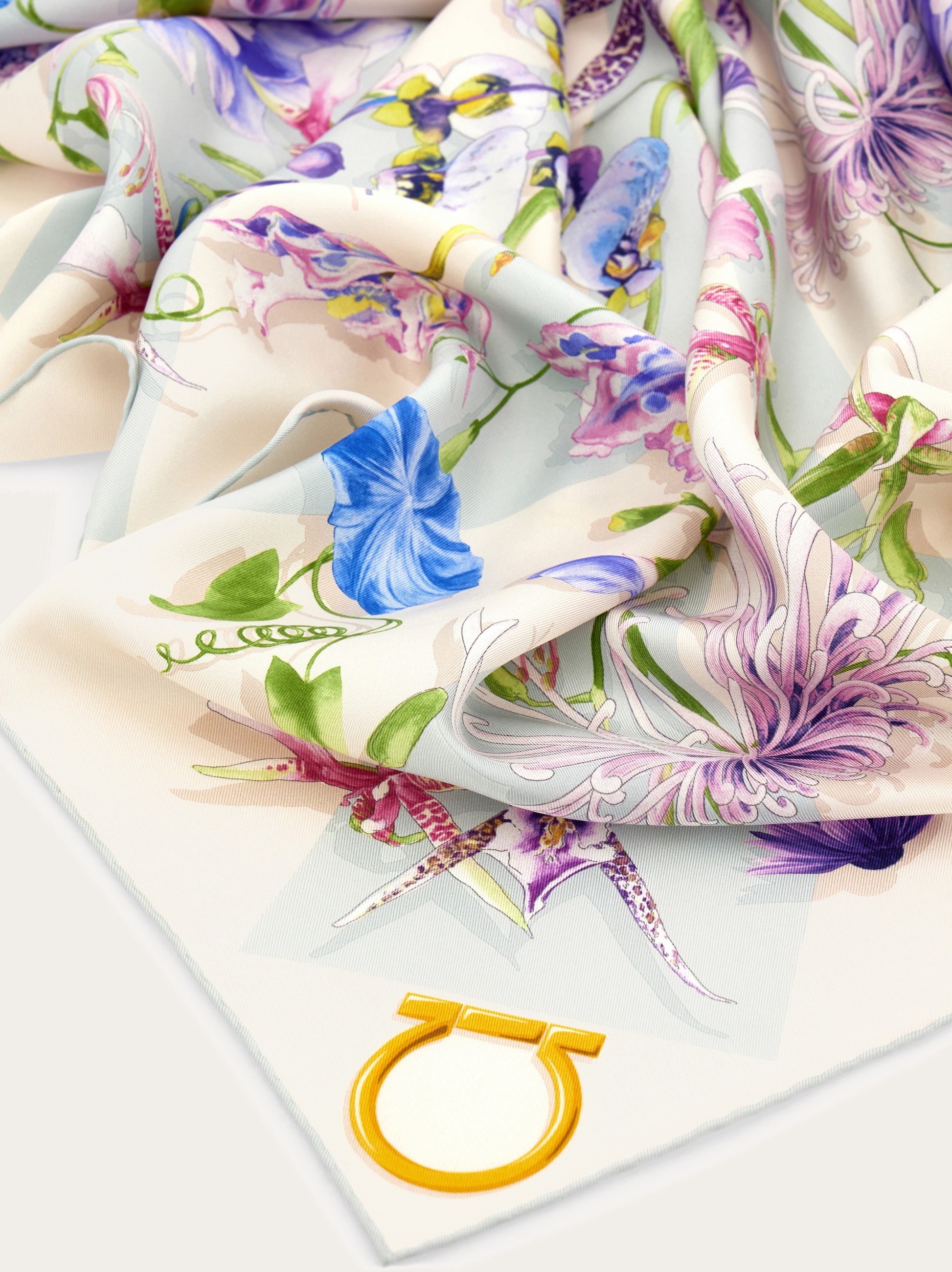 Floral bloom print silk scarf - Women | Ferragamo