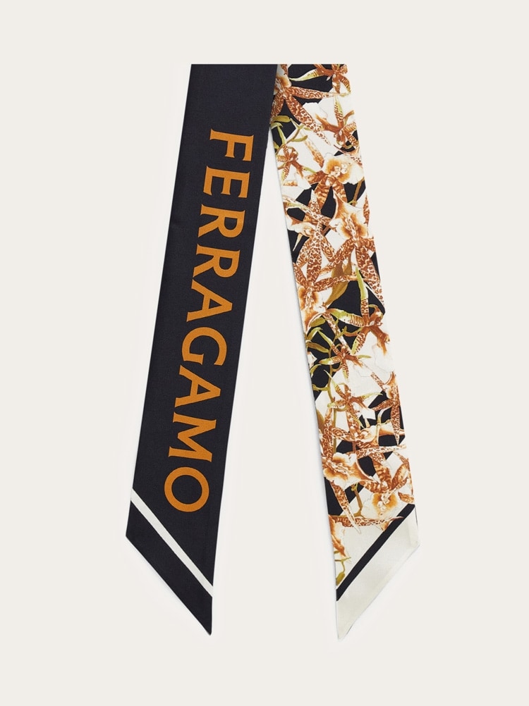 Gaia print silk bandeau Gallery image 1