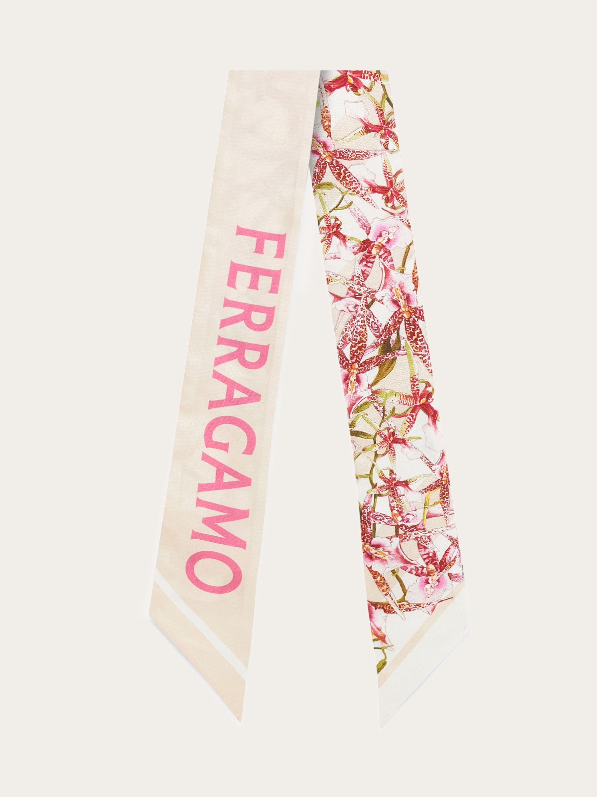 Floral bloom print silk mini bandeau - Women | Ferragamo